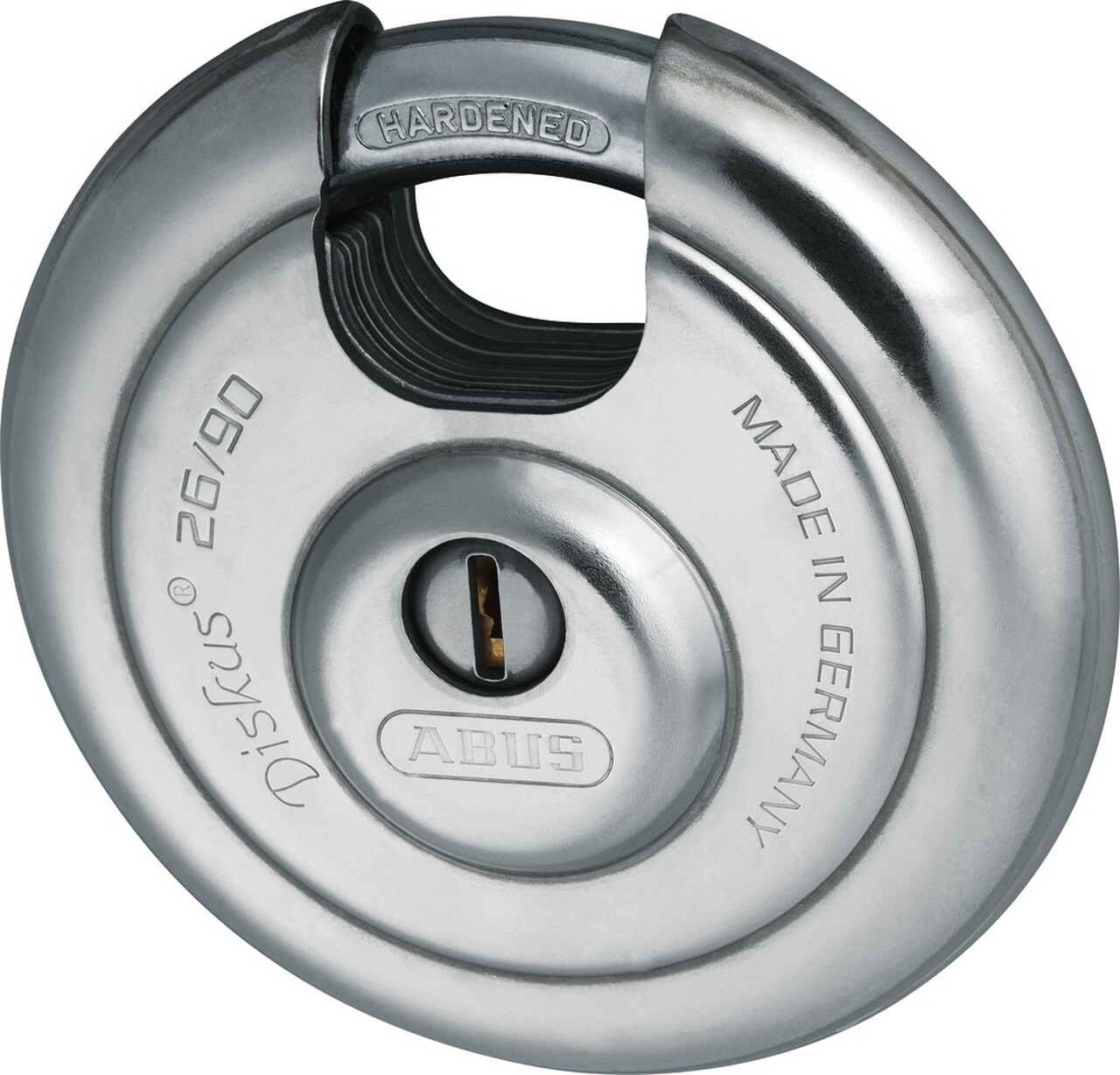 ABUS 26/90 Diskus Padlock Keyed Different 3-5/8" Diameter
