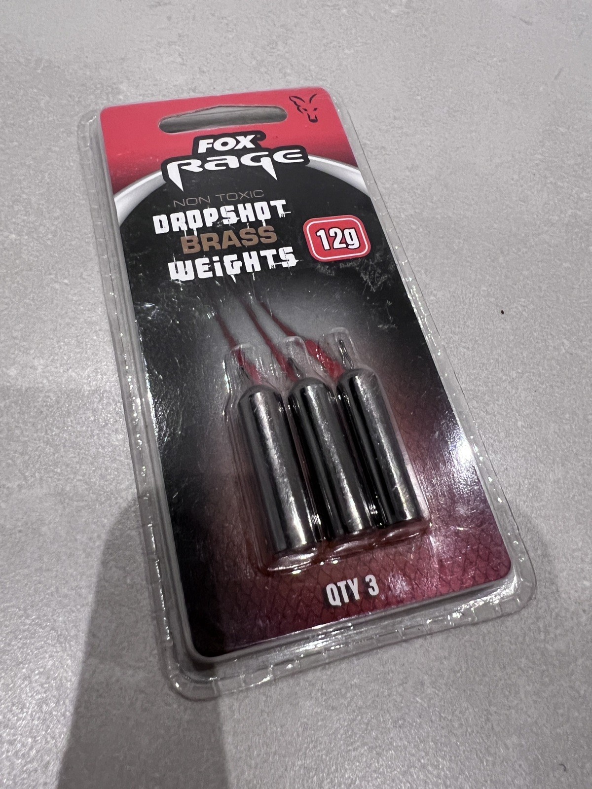 Fox Rage Dropshot Brass Fishing Weights 12g