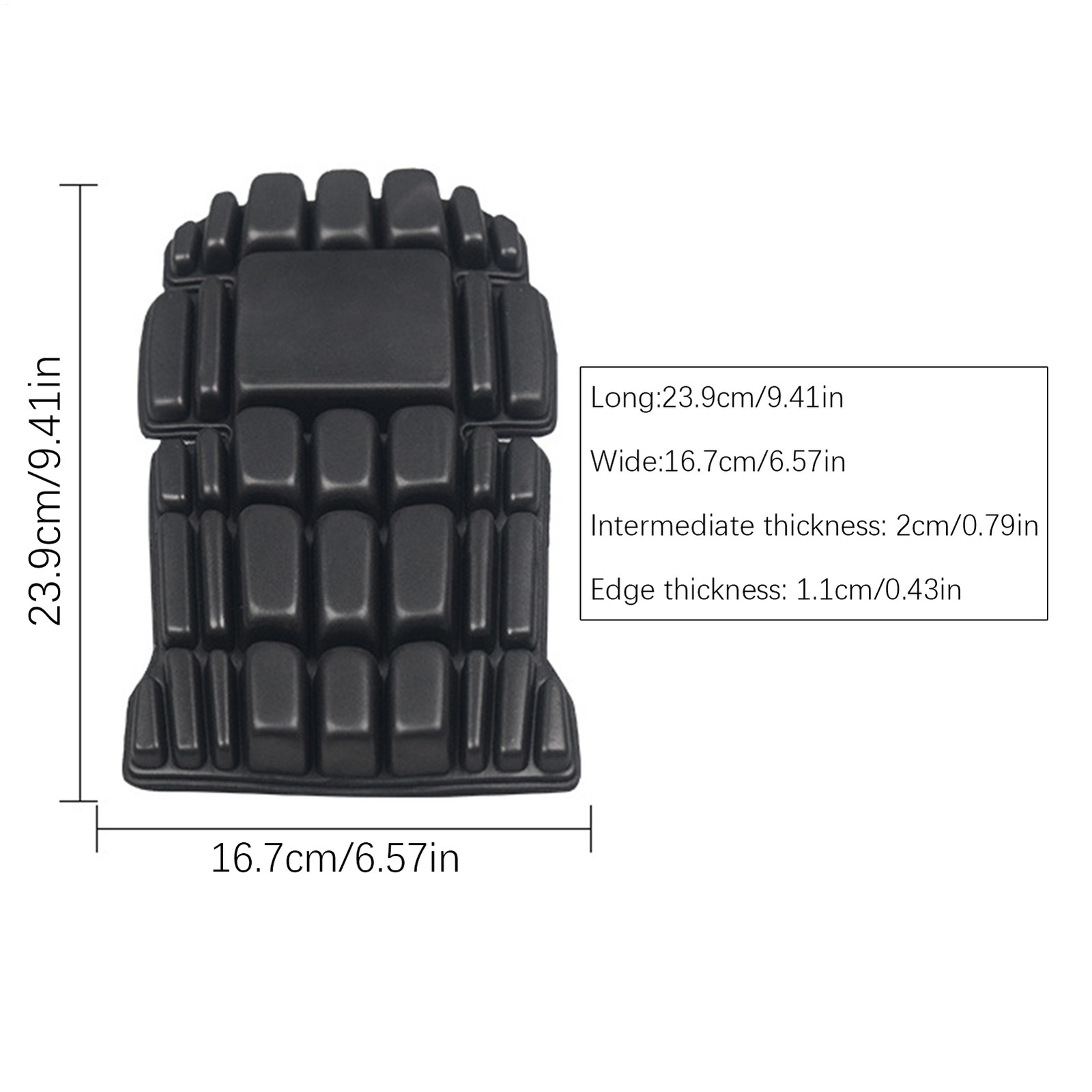 Construction Knee Pads 1 Pair No Strap Cargo Knee Pad Heavy Duty Kneepad