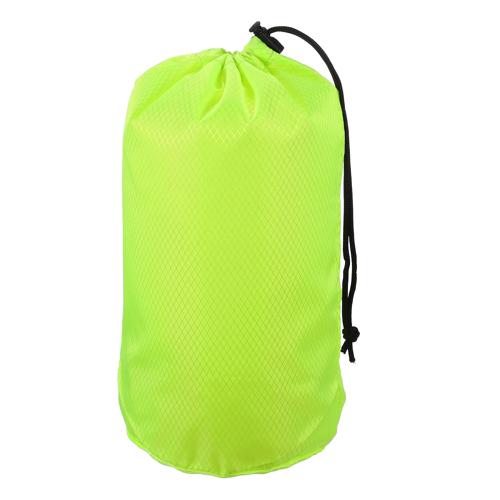Stuff Sack, Nylon Waterproof Storage Sacks, 6x12Inch (Bright Green)