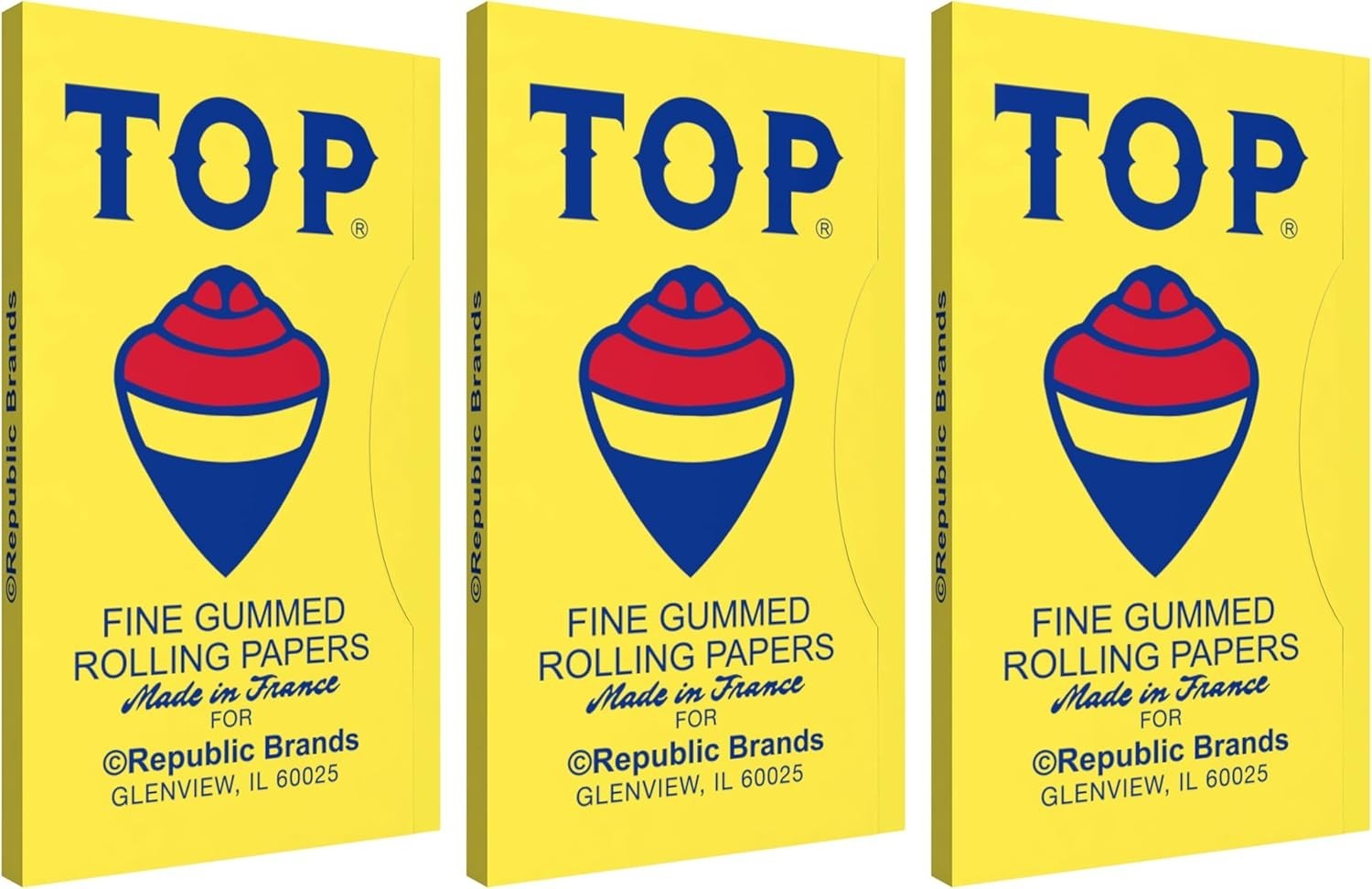 Top Rolling Papers Fine Gummed Cigarette Papers (24 Booklets)