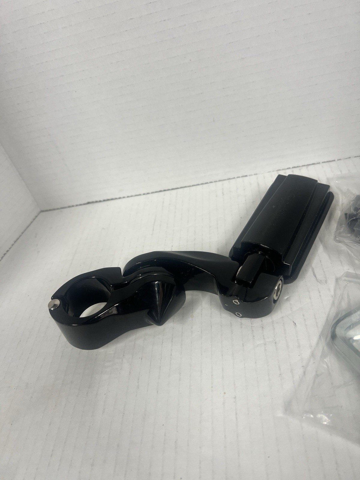 Motorcycle 1.25" Long Angled Highway Footpegs Angled-1 Single Unit Harley