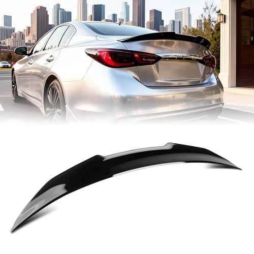 Rear Trunk Spoiler Compatible with 2014-2024 Infiniti Q50 | ABS PSM Style