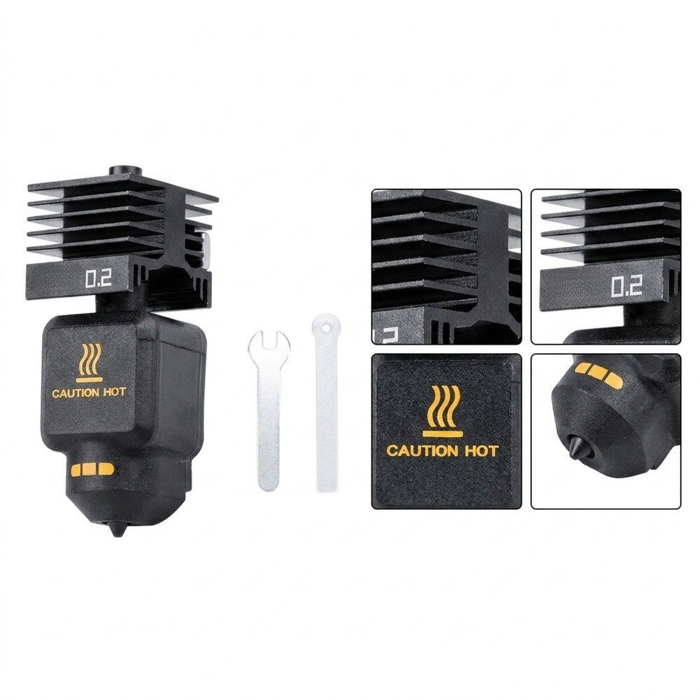 For Bambu X2D For 3D Printer Hot End Kit with 2 Hardened Steel Nozzles