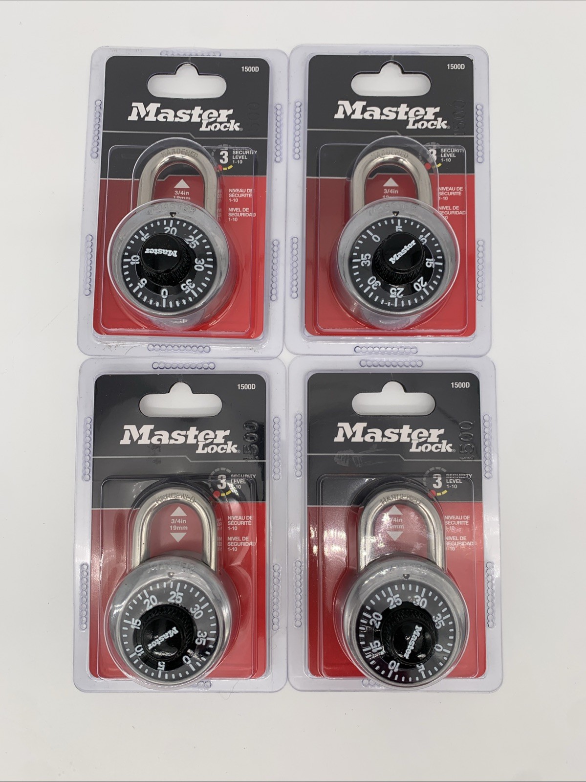 New Master Lock Padlock Combination Lock Anti-Shim 3-Digit Lock #1500D