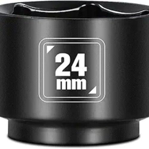 24mm Low Profile Oil Filter Socket, 3/8" Drive 6-Point Oil Filter C Size: 24mm
