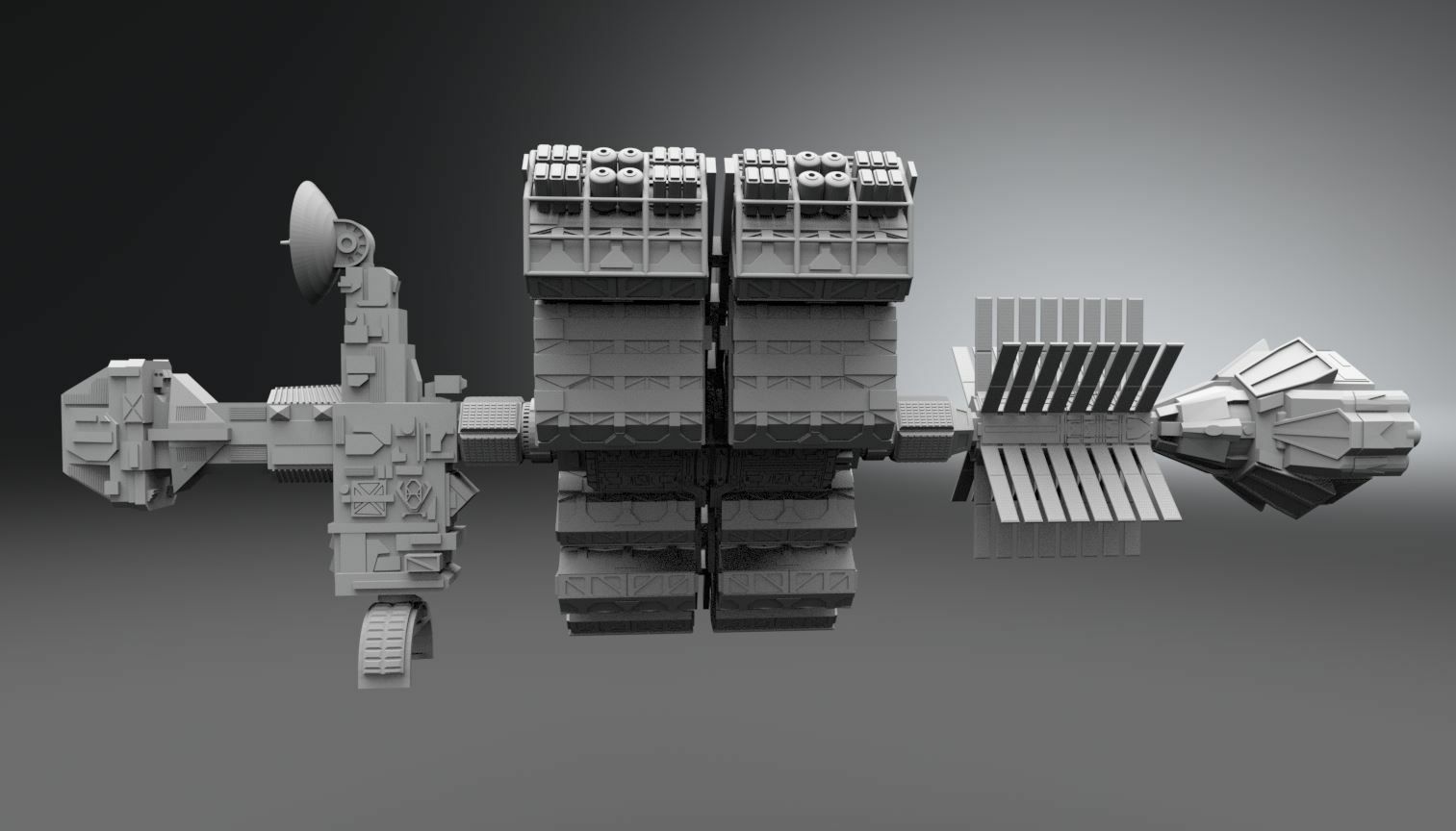 2001 A Space Odyssey - 2010 Alexei Leonov Spaceship 8 in 3D Printed - Discovery