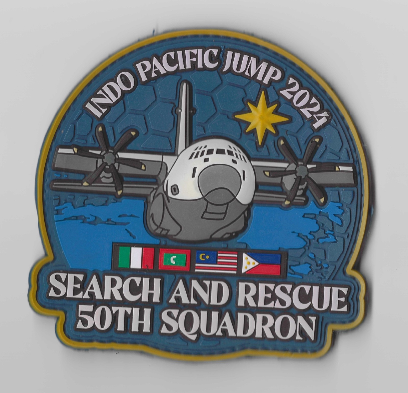 Italian Air Force Patch Indo Pacific Jump 2024 Qatar, Maldives and Malaysia