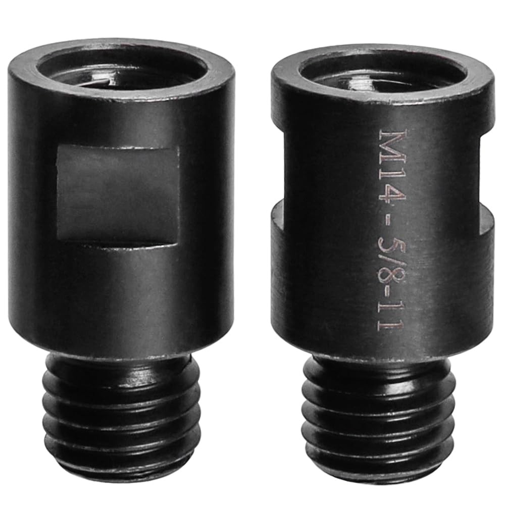 Eyech 2Pcs M14 to 5/8"-11 Angle Grinder Arbor Adapter, Female Black