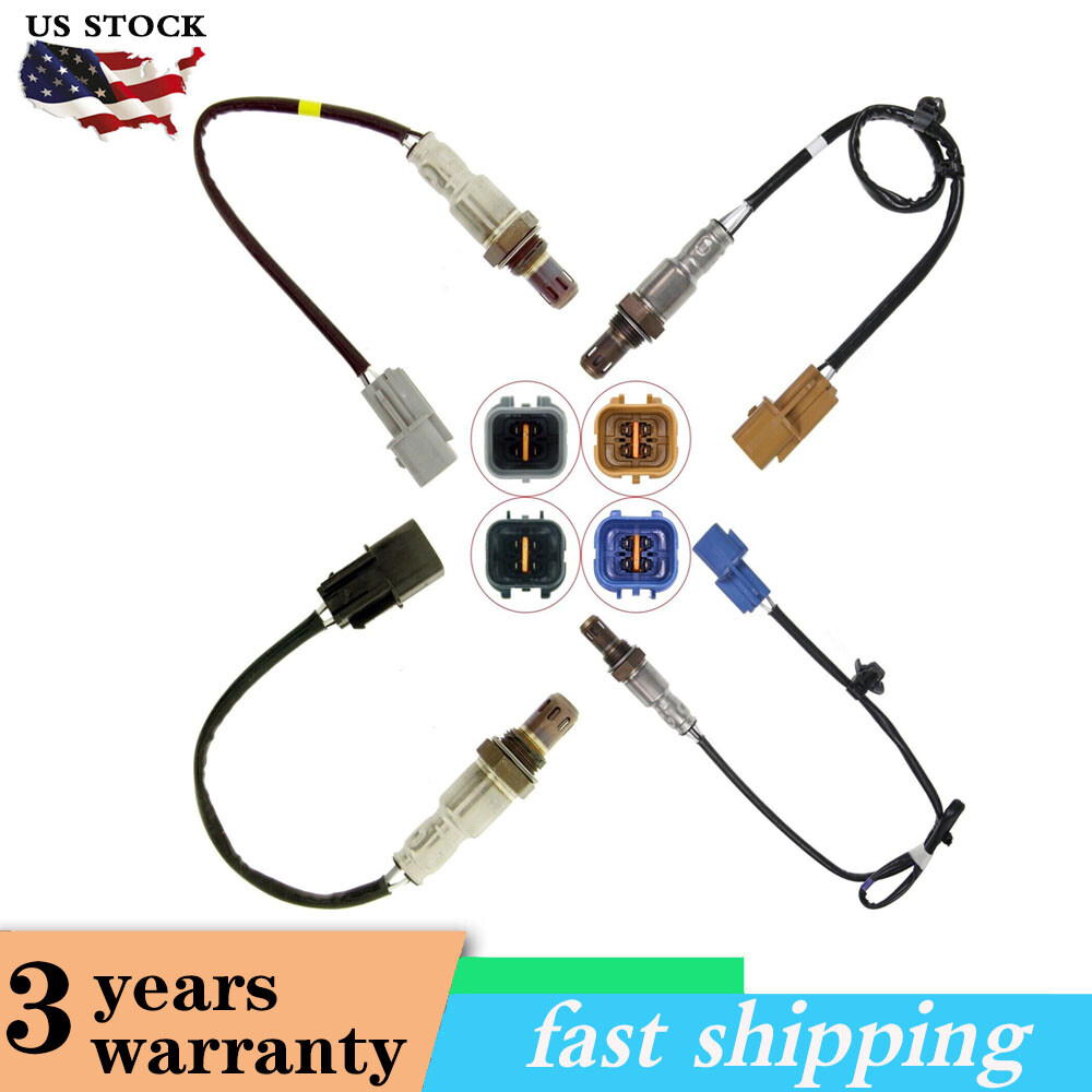 4PCS Oxygen Sensor Up+Down For Hyundai Santa Fe 3.3L V6 2013-2018 3.5L 2010-2012