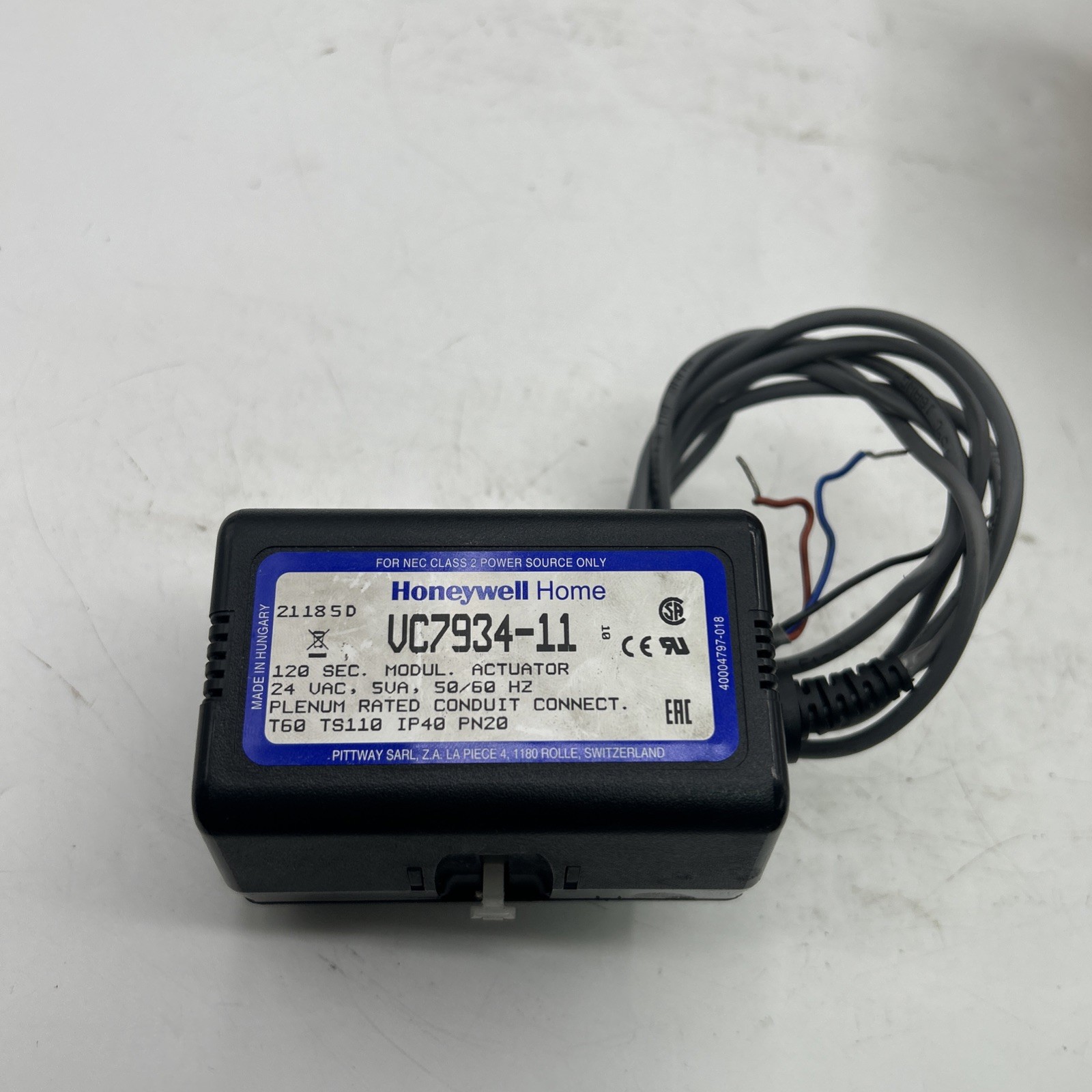 HONEYWELL 24 VAC 120 SEC MODULATING ACTUATOR VC7934-11 See Pics