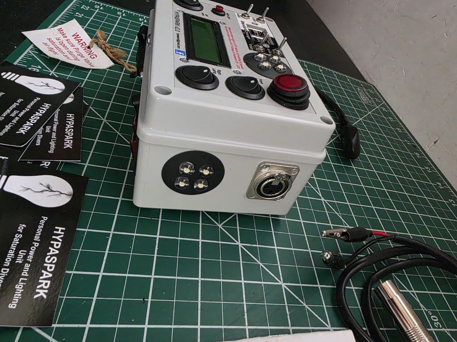 Hypaspark V 2.0 Personal Power Lighting Unit Custom For Dive Bunk As Is Untested