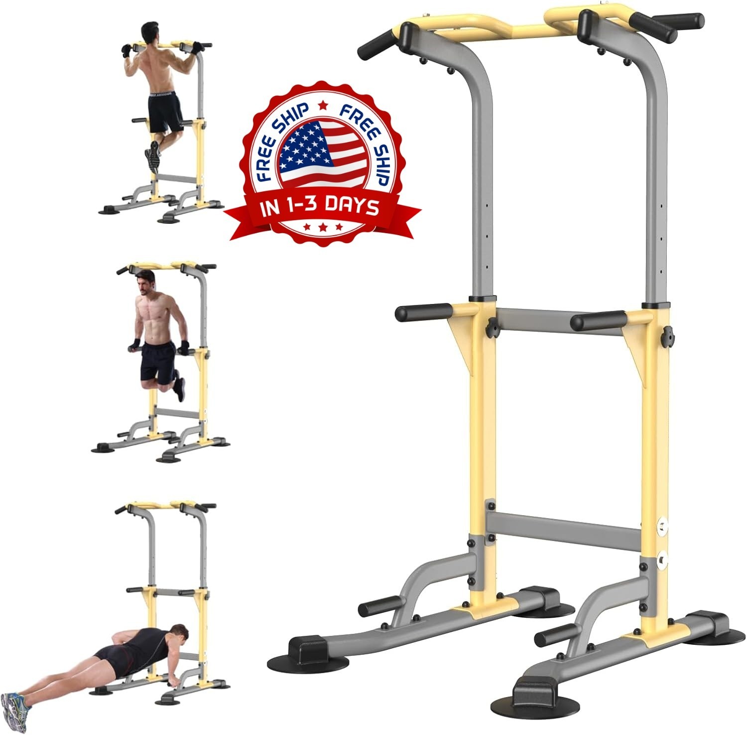 Estación de fondos - Gimnasio en casa Entrenamiento de fuerza Dominadas Fondos