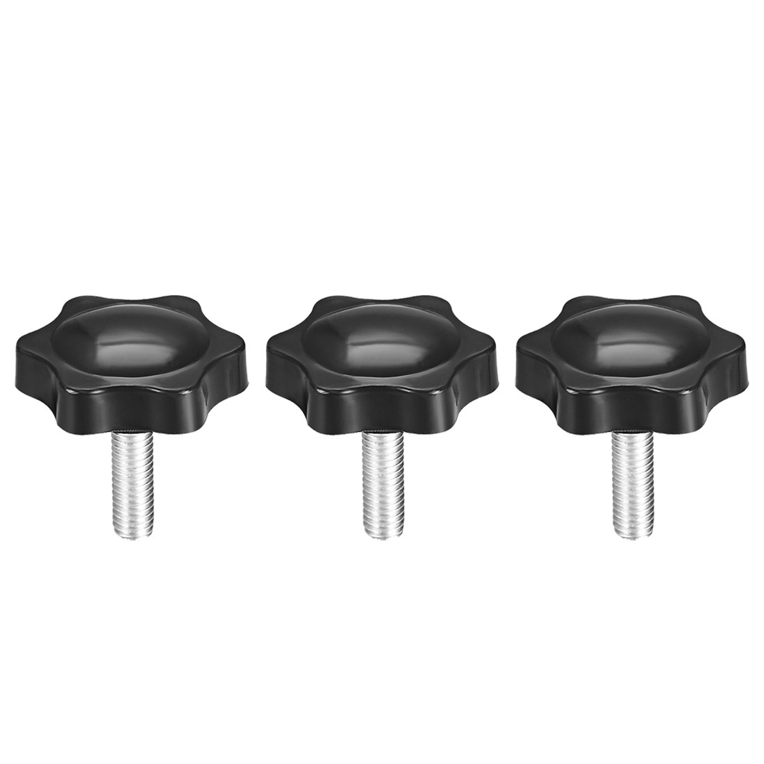M6 ×20mm Male Threaded Star Screw Knobs Lock Handle 3pcs