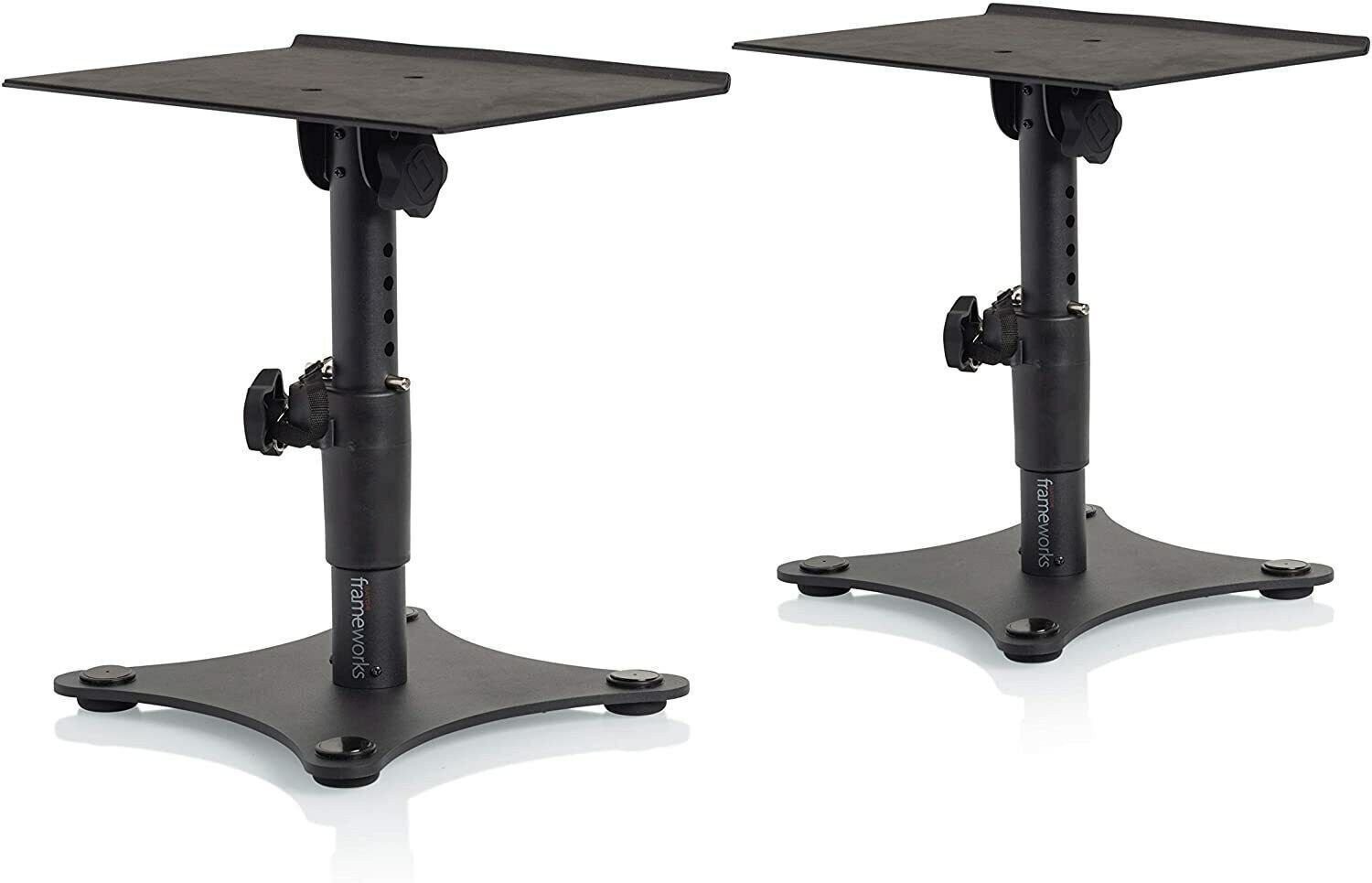 Gator Frameworks GFWSPKSTMNDSK Desktop Studio Monitor Stand - Adjustable Height