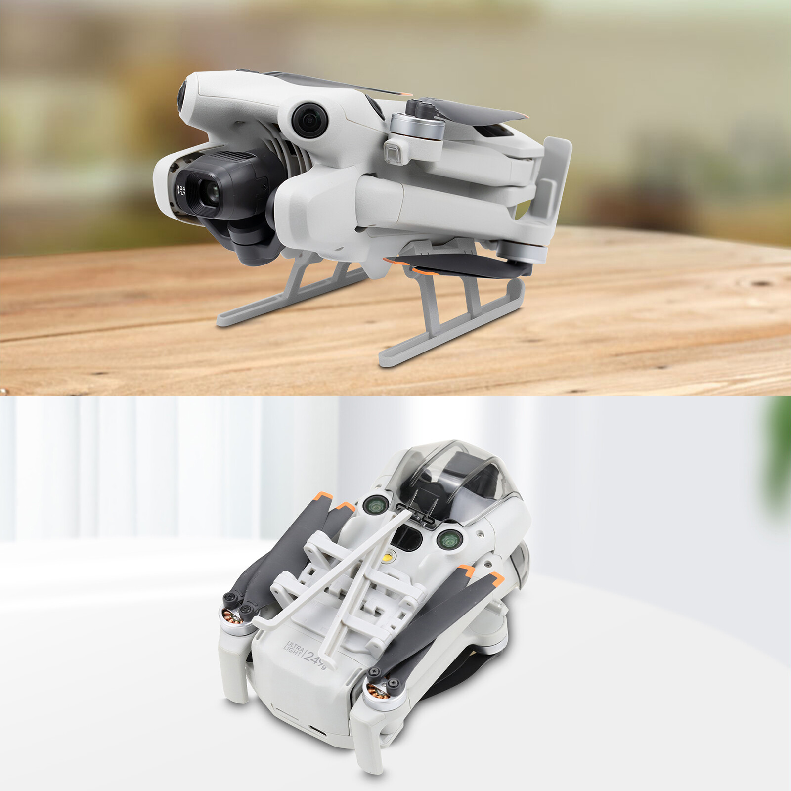 Foldable Heightening Landing Gear Protector For DJI Mini 4 Pro Drone Accessories