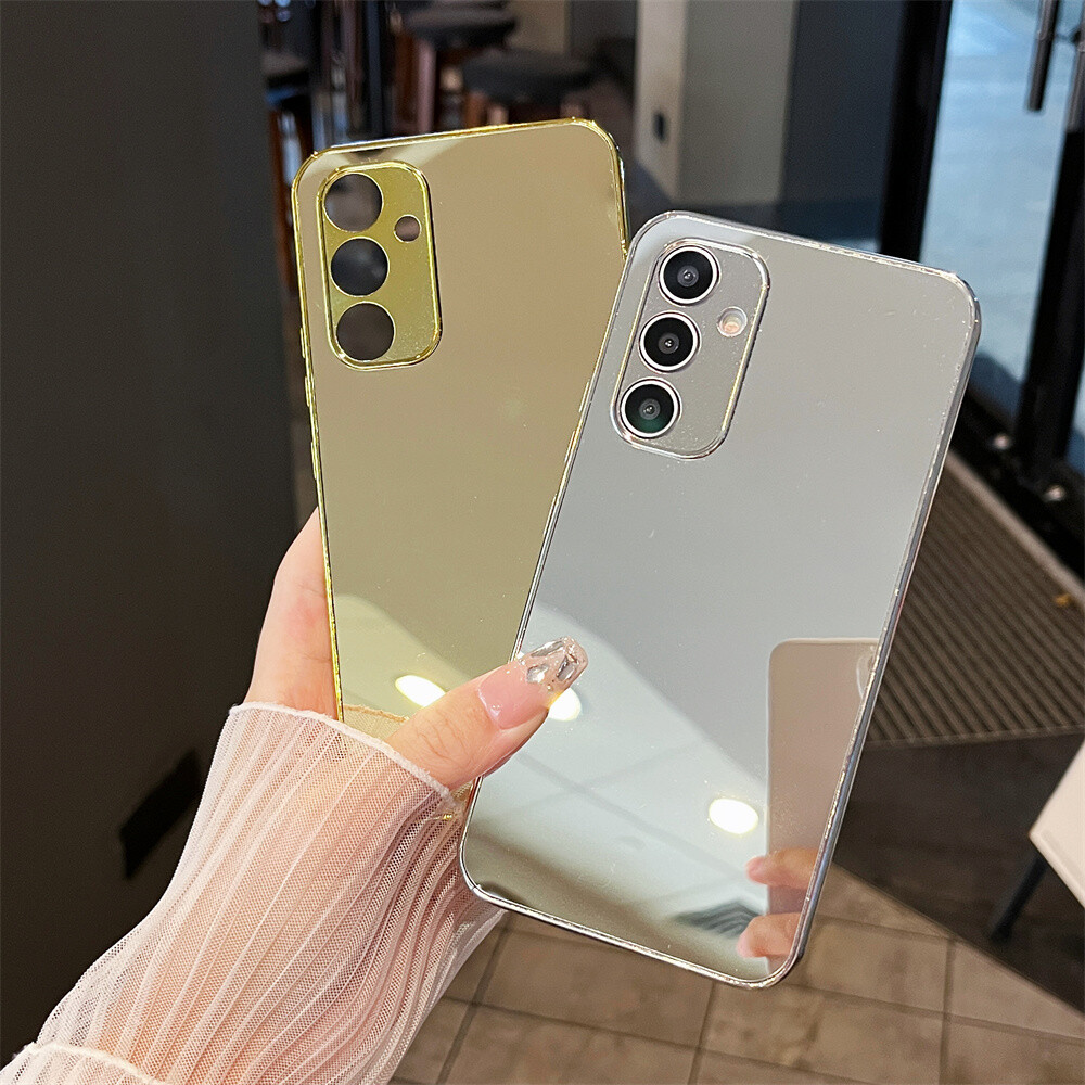 Glossy Mirror Phone Case Back Cover For Samsung Galaxy S26 S25 S24 S21 S20 A54