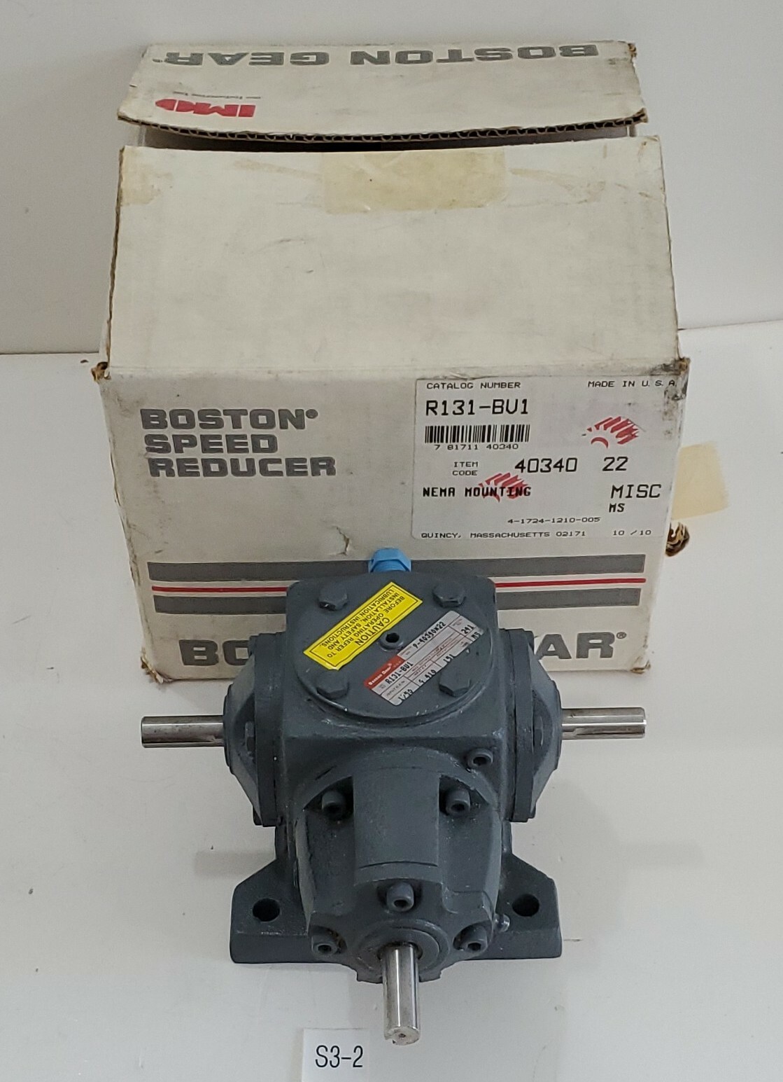 NEW Boston Gear R131-BV1 Speed Reducer 1750 Rpm 4.410 Hp 151 Lb Torque +Warranty
