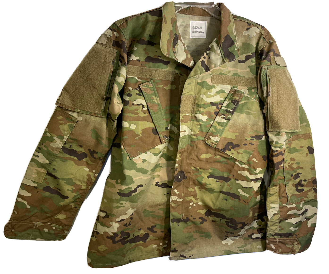 US Army Female Combat Uniform Coat Camo Jacket- 8415-01-623-3306 36 Long NEW