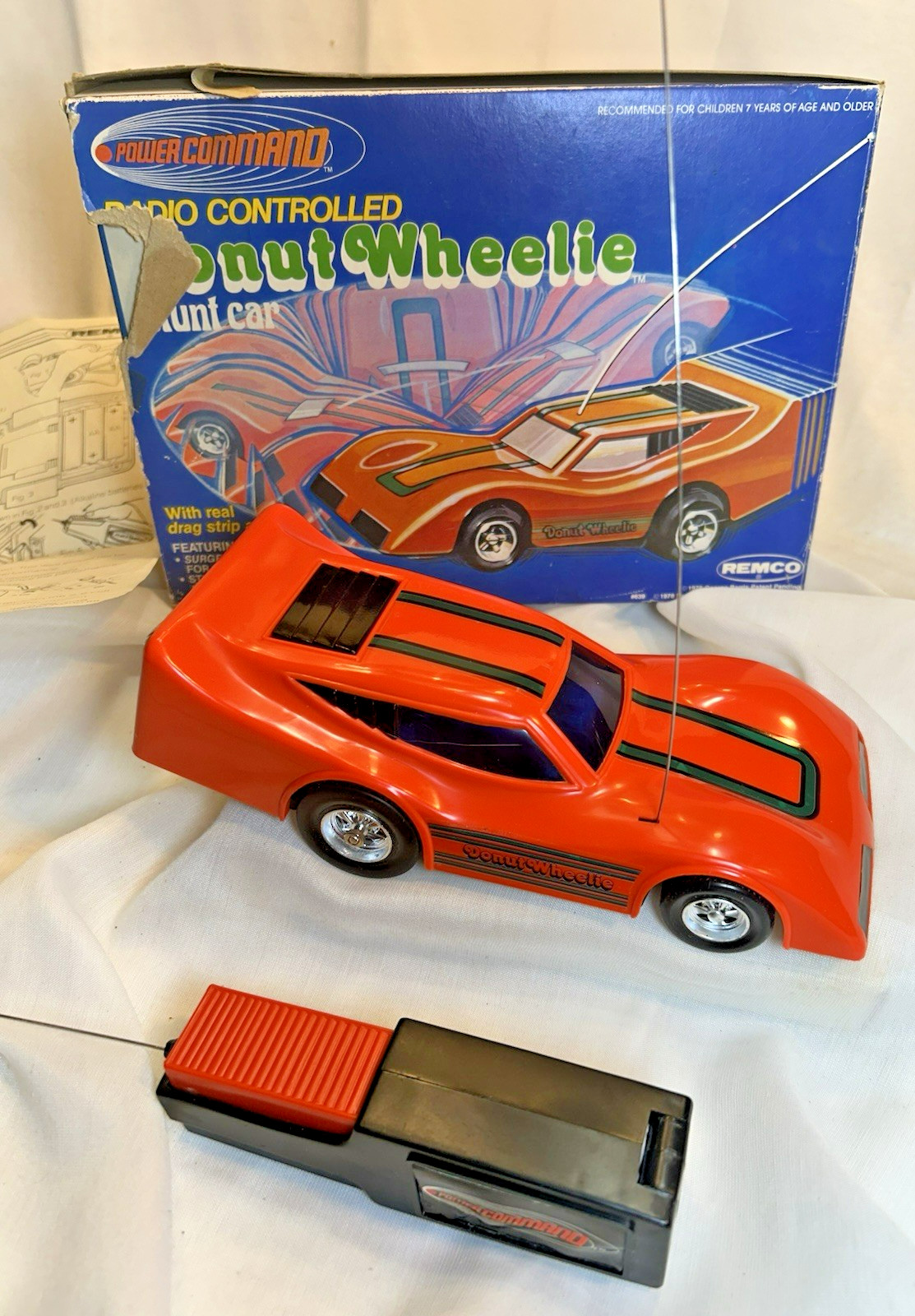 Remco RC Donut Wheelie Toy Car 1978 Stunt car