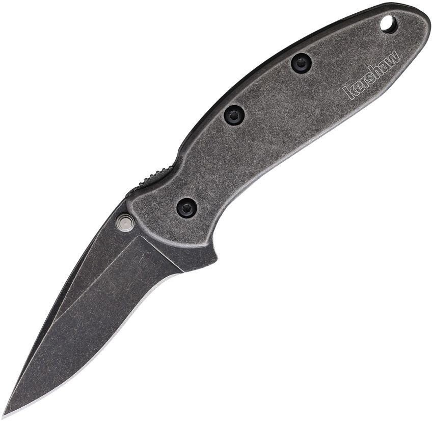 Kershaw Chive Framelock A/O Pocket Knife Stainless Steel Handle - 1600BLKW