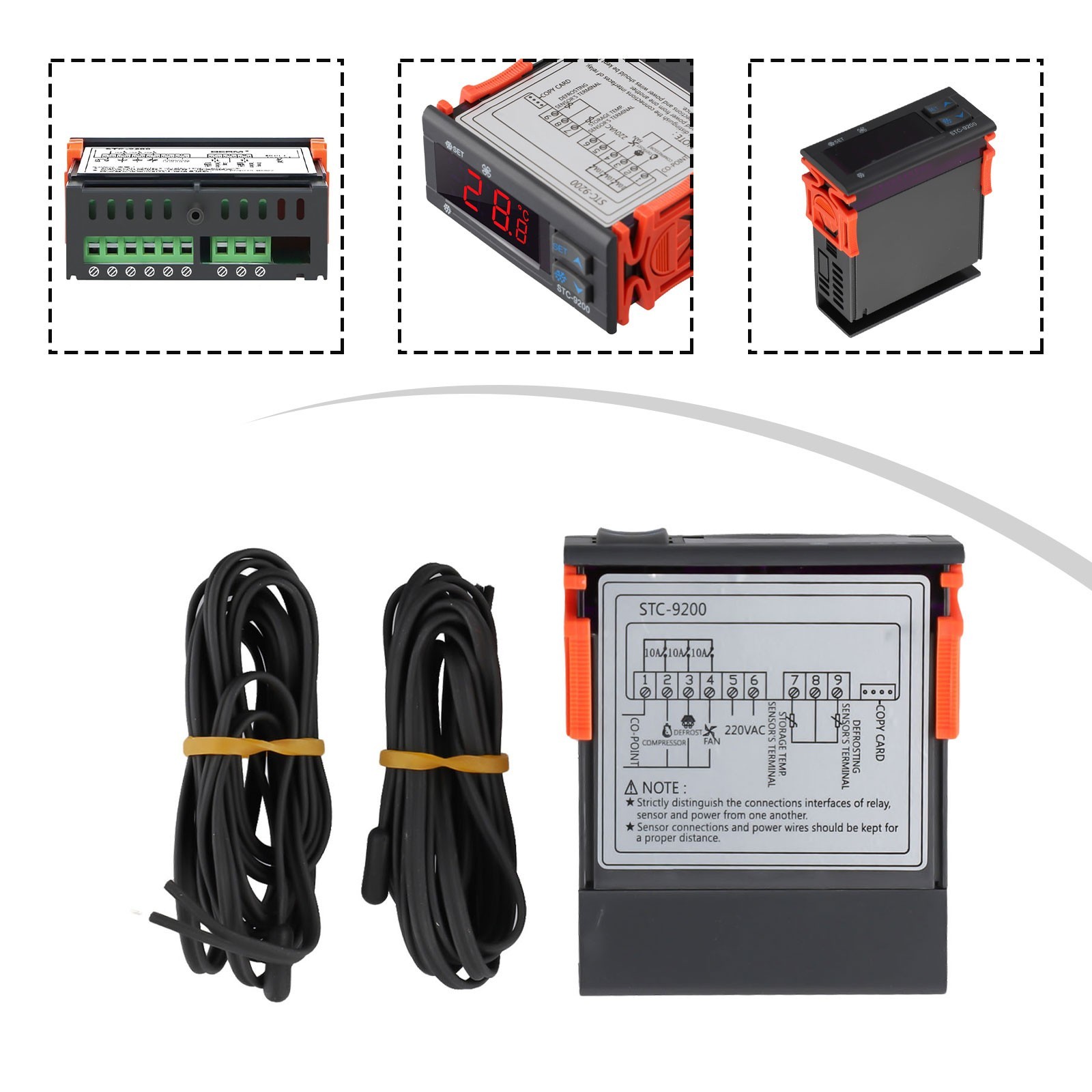 Efficient Cooling Control STC9200 Refrigeration Defrost Fan Controller 220V