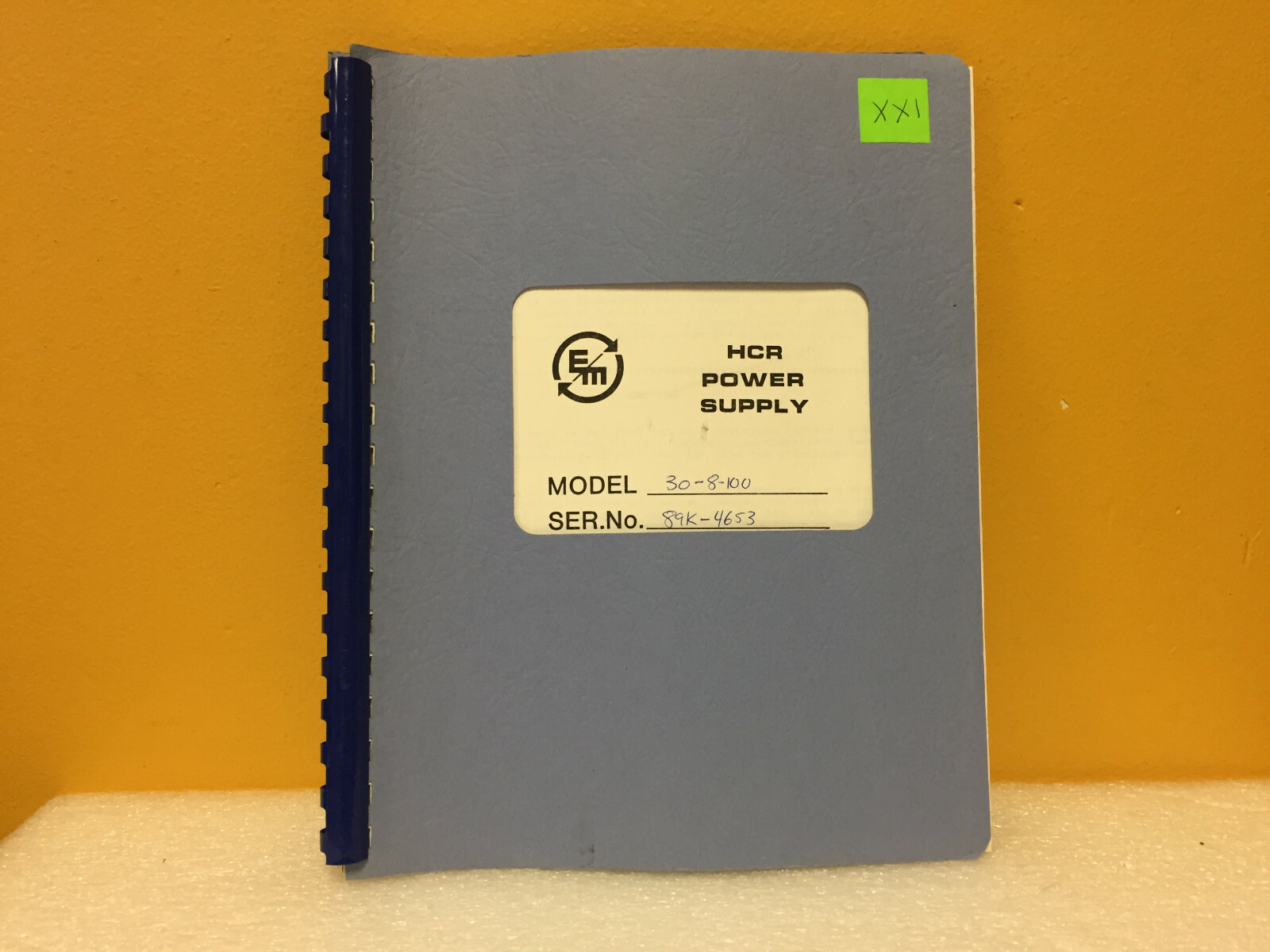 EMI 30-8-100 (HCR) Power Supply Instruction Manual