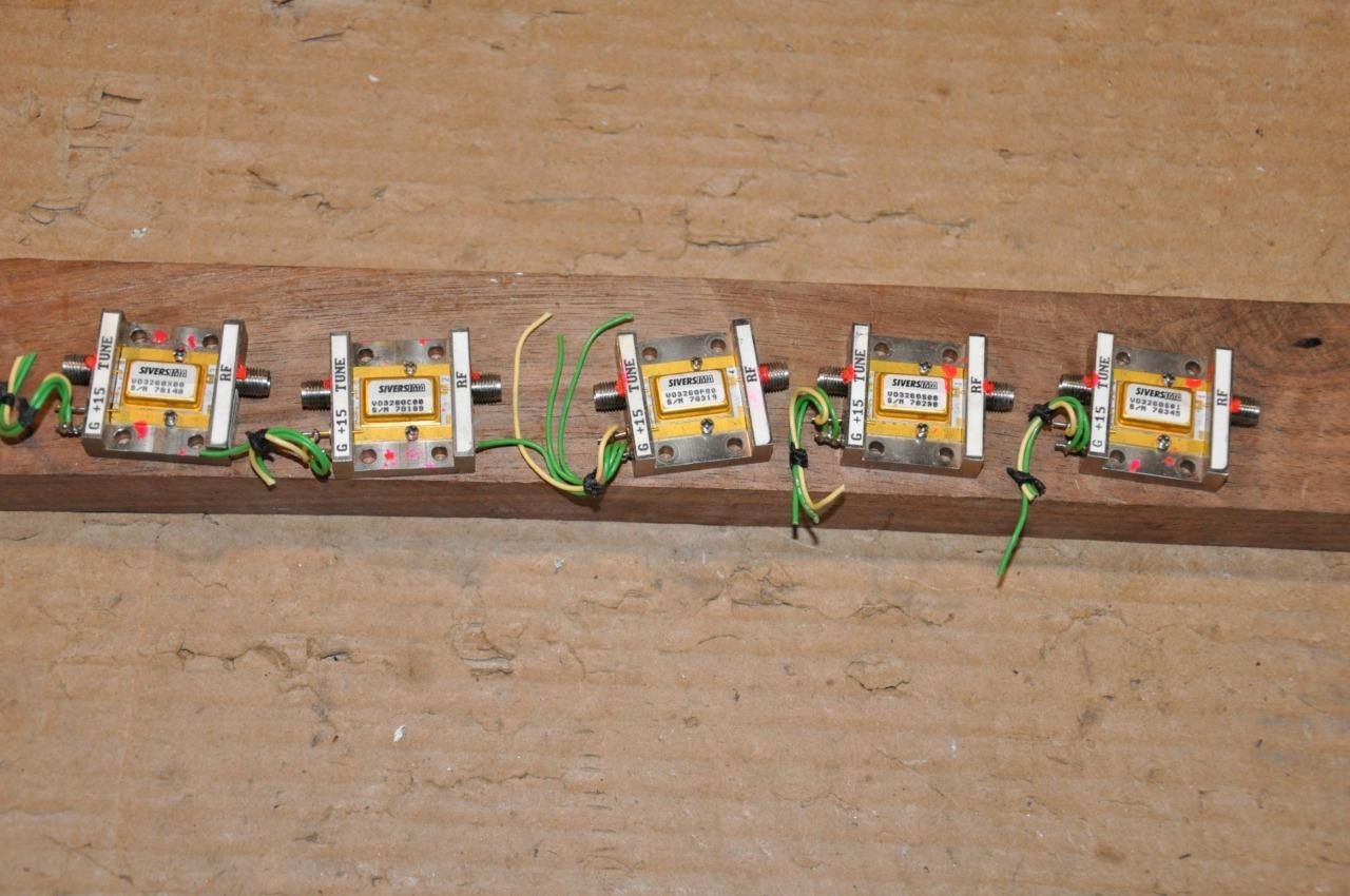 SIVERS IMA Set of 5 VCO's (1.7-18GHz) V03260S01, S00,C00,X00 and P00