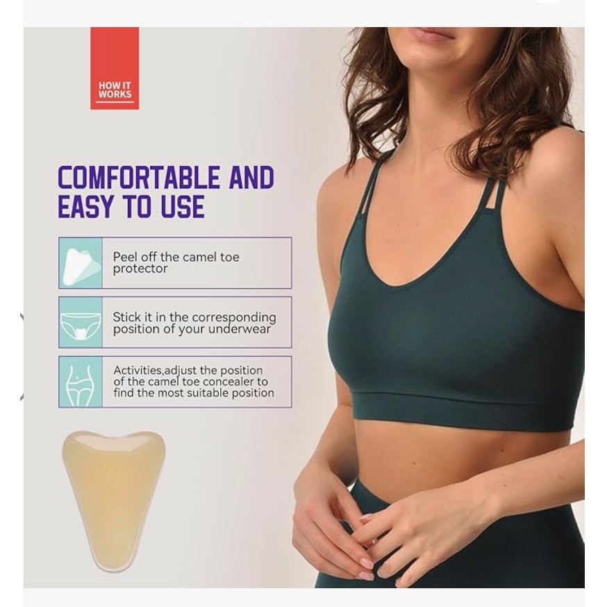 5 Pack Reusable Camel Toe Concealer Pads Silicone Invisible Seamless Cover