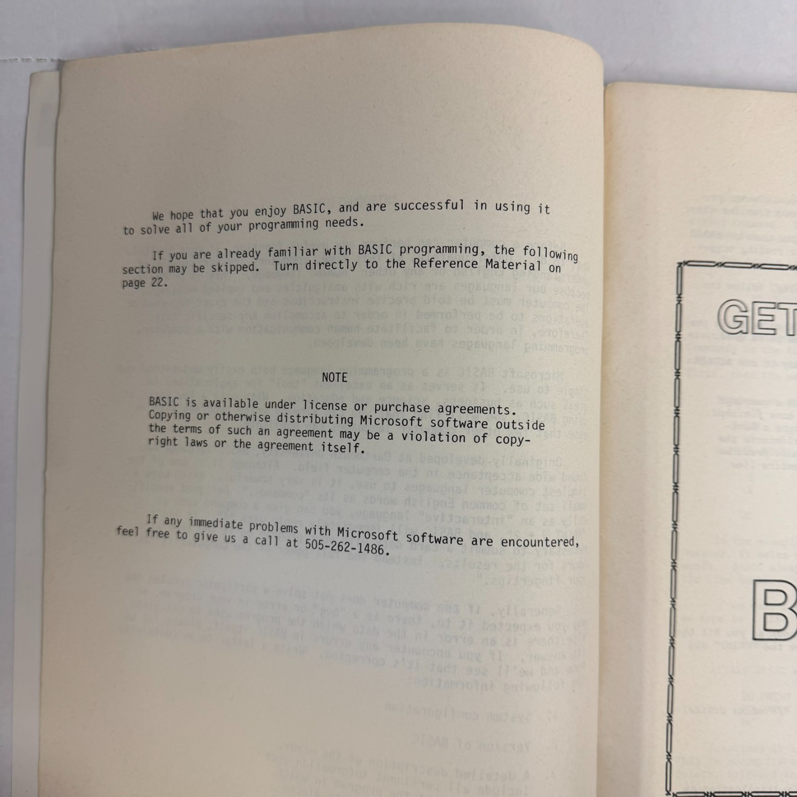 Vintage & Rare Microsoft BASIC 8k Reference Manual Book 1977/79 ALTAIR 8800 MITS