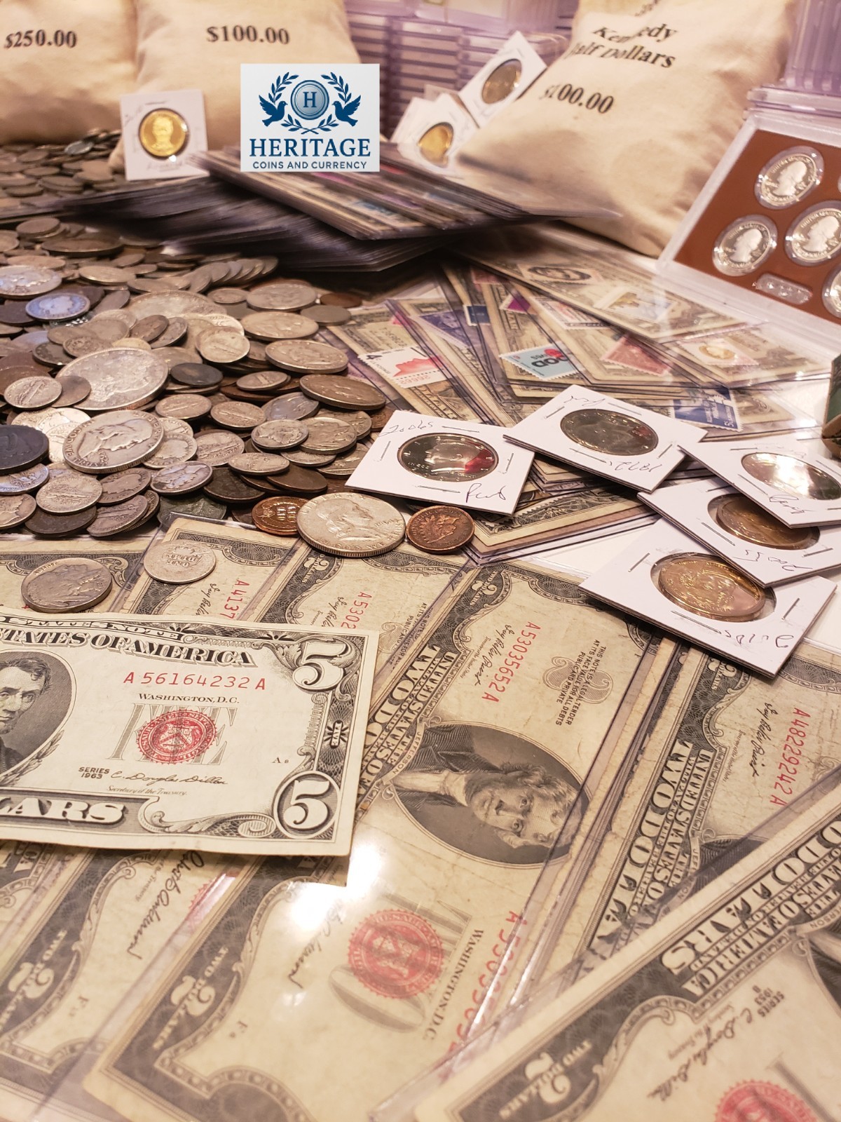 ESTATE SALE FIND, OLD US COINS, GOLD, .999 SILVER BARS, BULLION, RARE U.S. BILLS