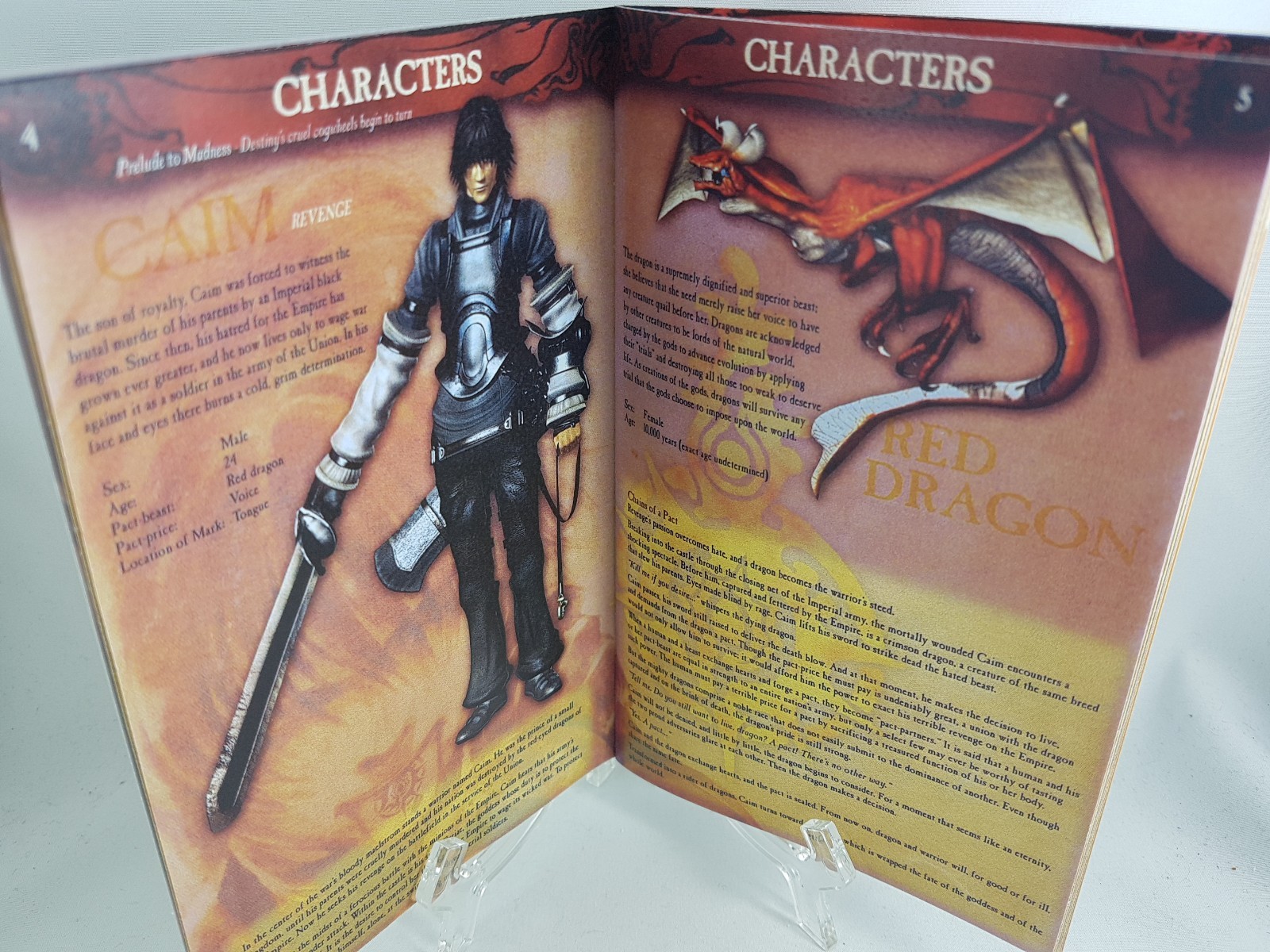 MANUAL PS2 - DRAKENGARD - Sony Playstation2 'Replacement' Instruction Booklet