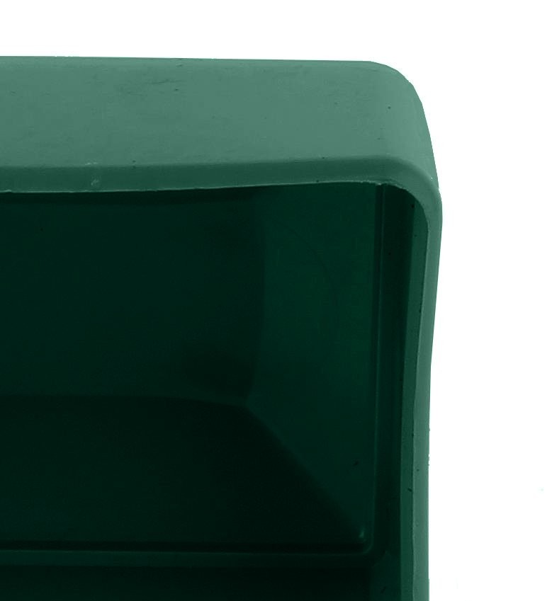 Fence Post Cap 20x30mm Fence Caps Green Post Cap Pyramid Rechteckig
