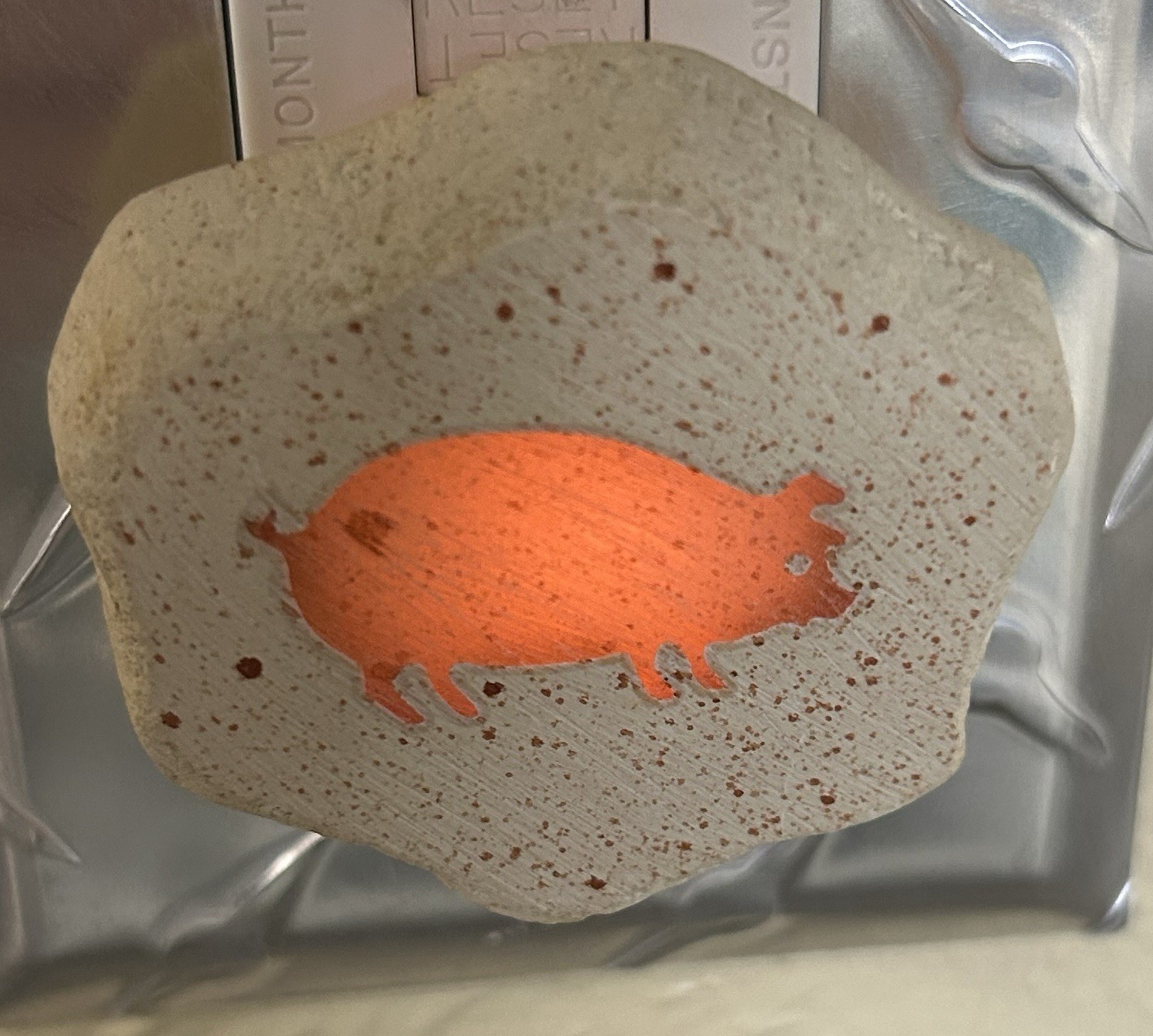 Vintage Stucco NIGHT LIGHT Pig Theme Plug In 90s