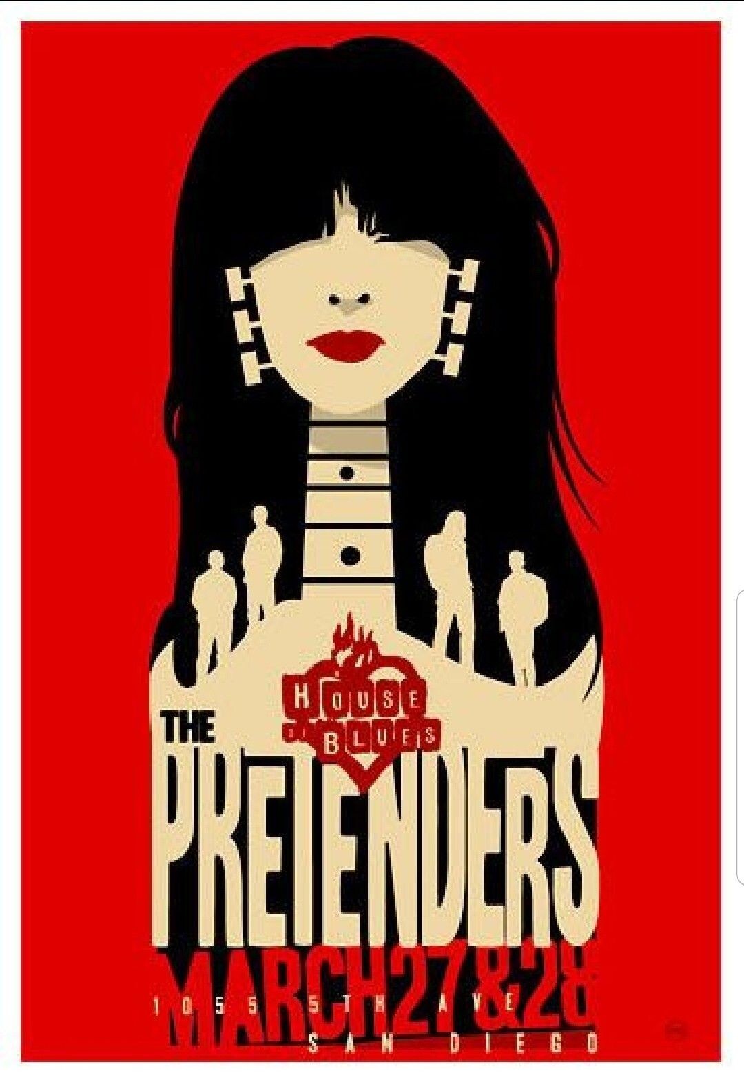 The Pretenders at The House Of Blues Reprint 13" x 19" Concert Poster