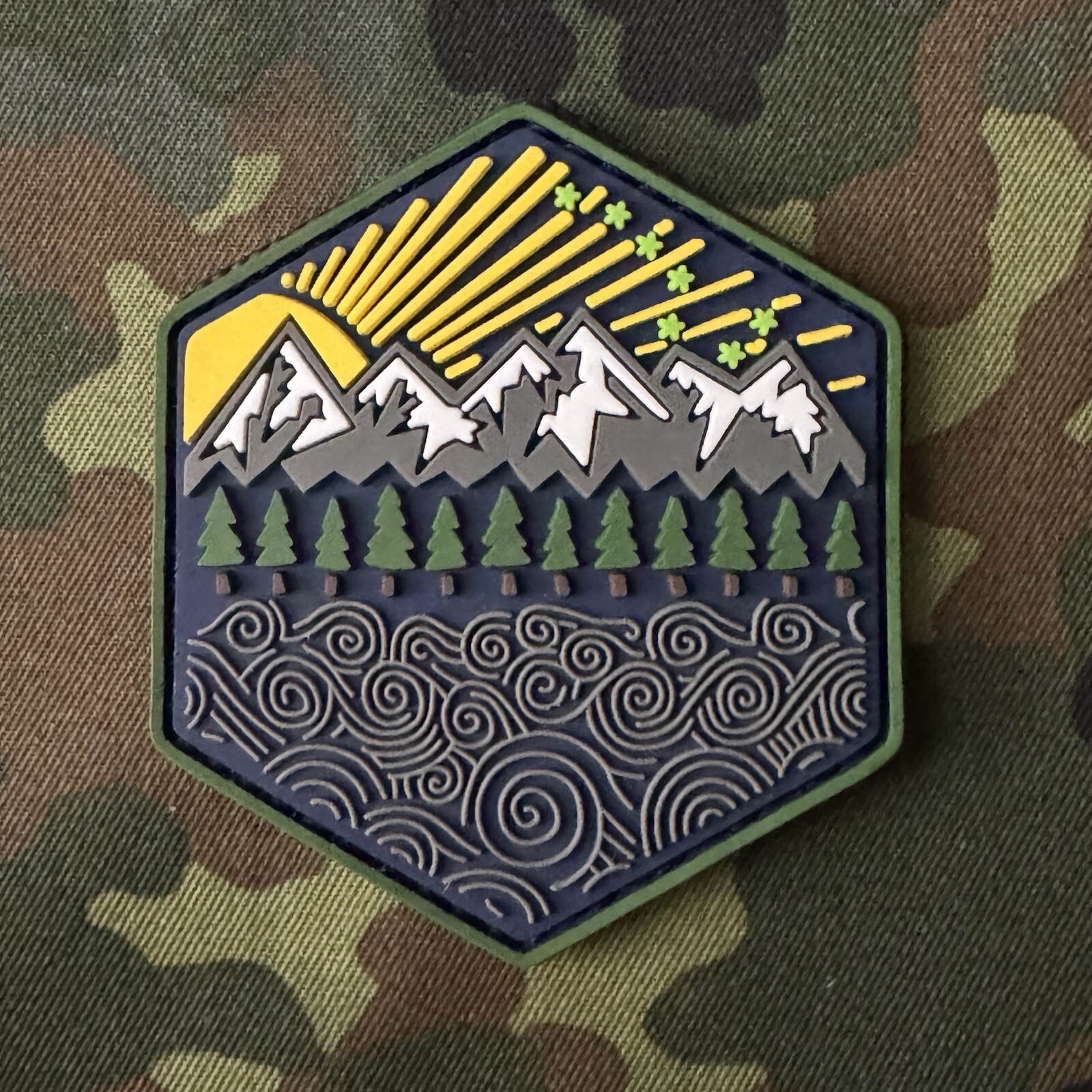 ALL TERRAIN PVC Morale Patch Hook/Loop HIKING BACKPACKING TREKKING CAMPING PDW