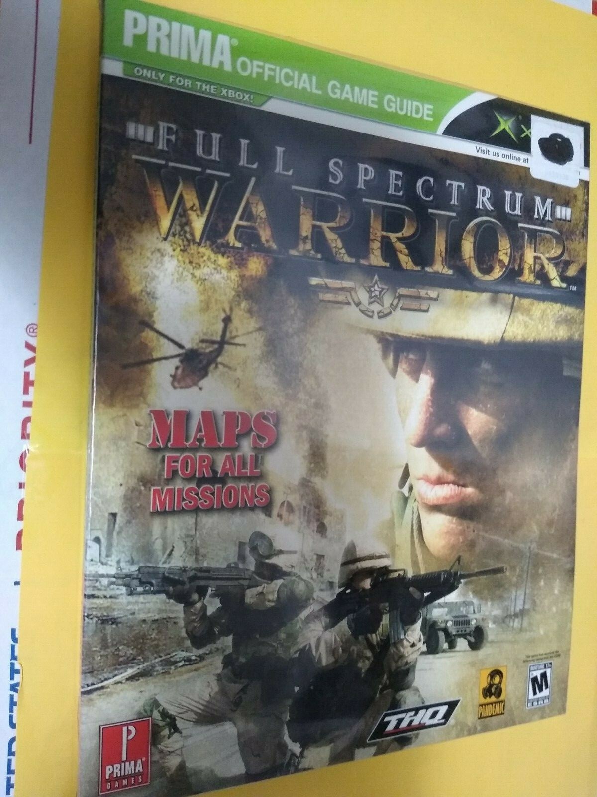 Full Spectrum Warrior Prima Official Game Guide for the XBOX nice, see pics.