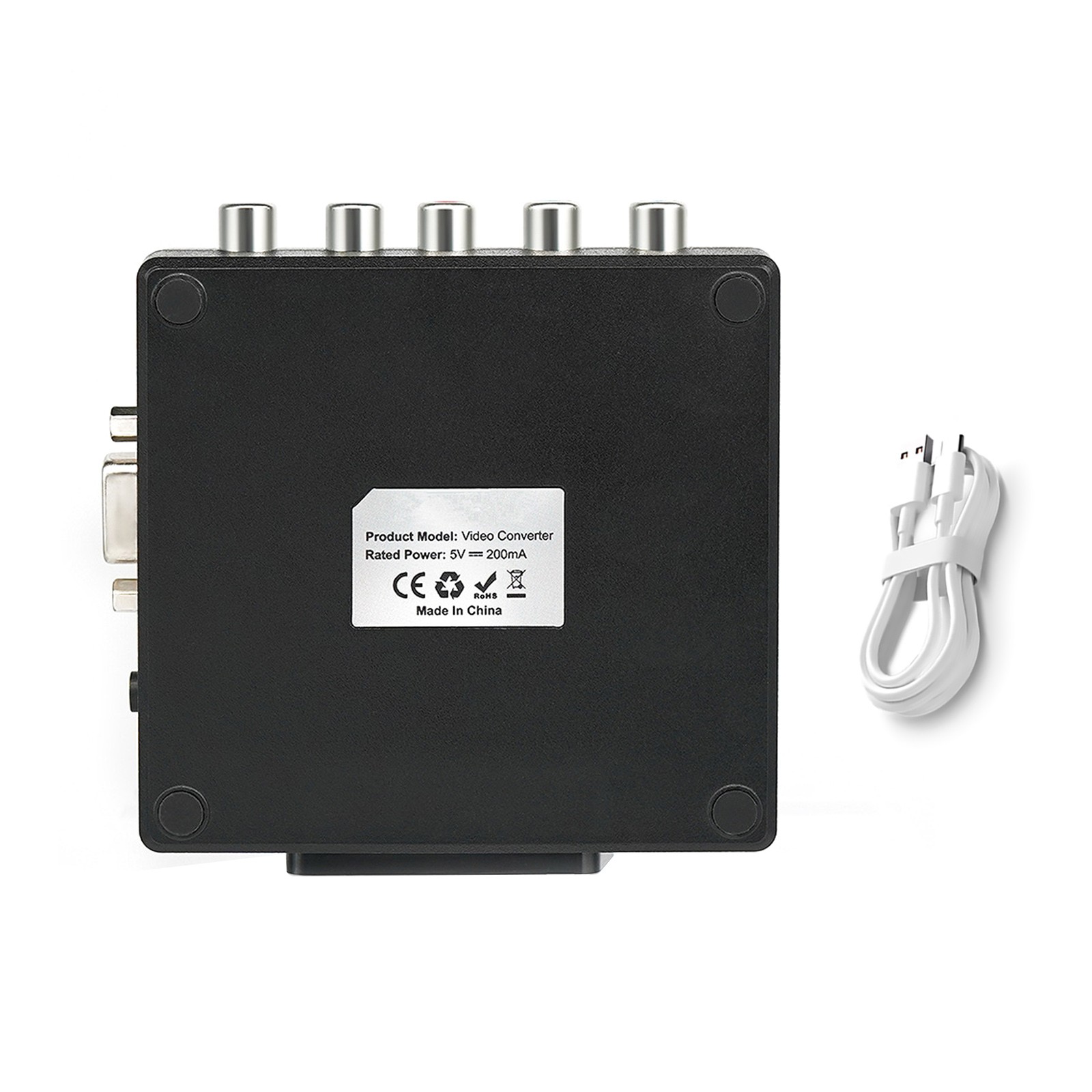 USB-C 5V Power Supply RGBS VGA to YPBPR Converter Adapter SCART to YPBPR