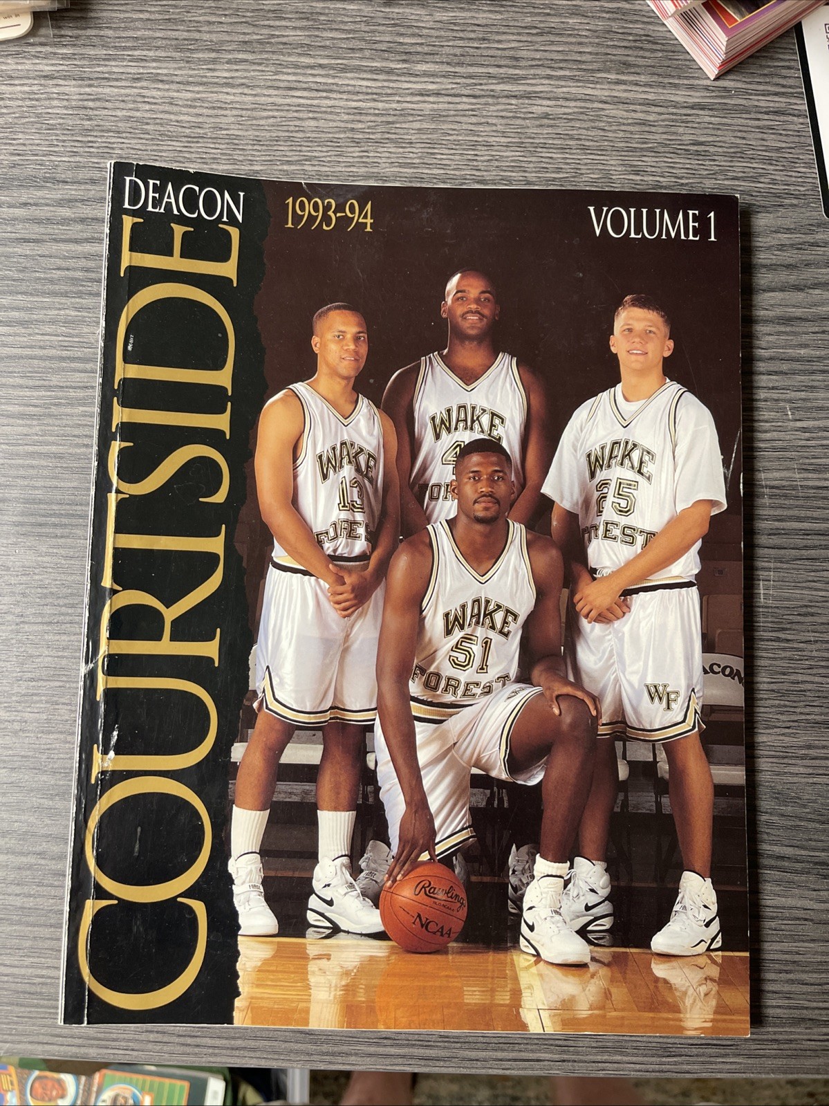 1993-94 Wake Forest Basketball Outside Program Vol 1 Tim Duncan Freshman First
