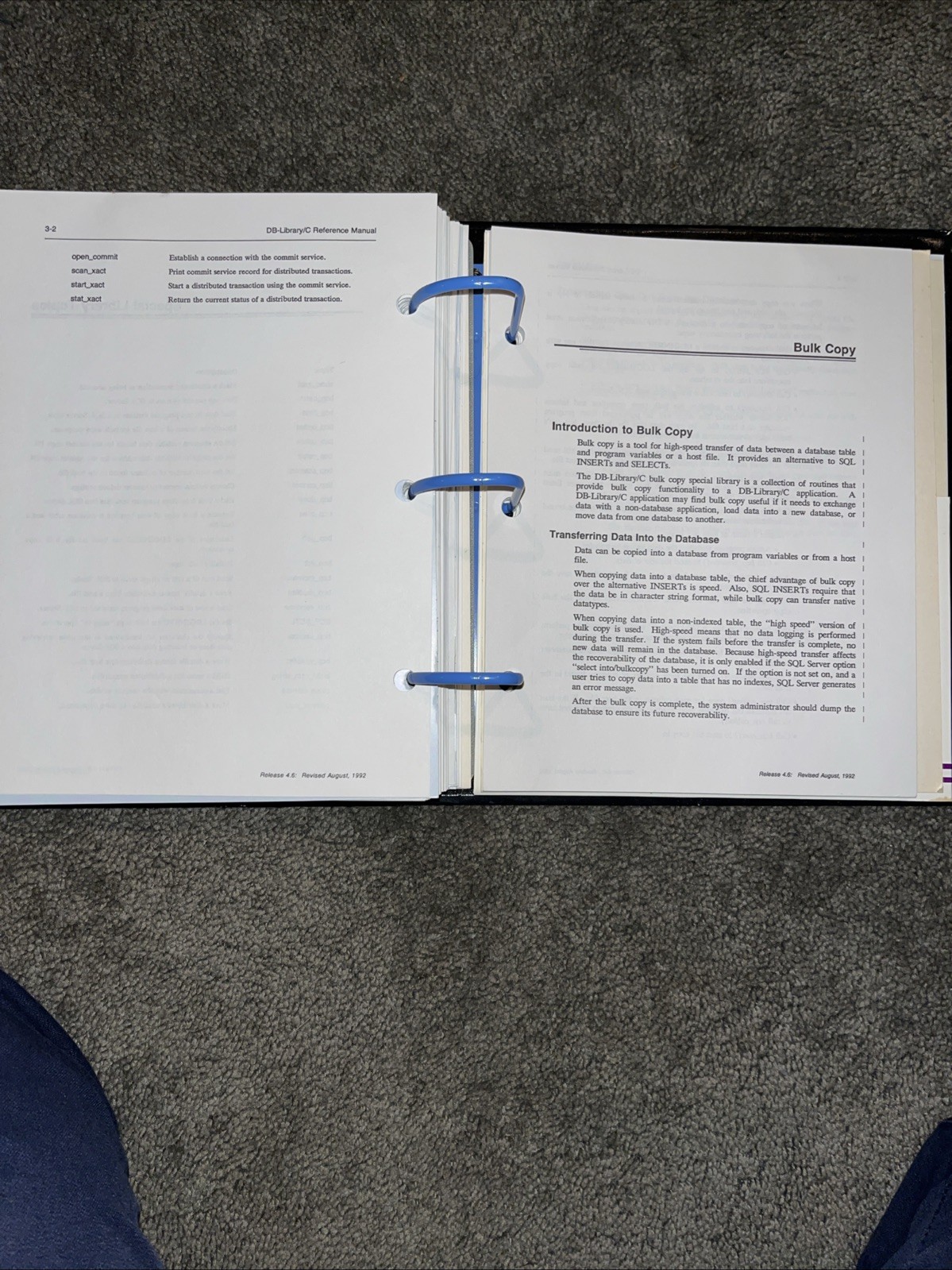 Sybase, Open Client DB-Library/C Reference Manual, Vintage 1992
