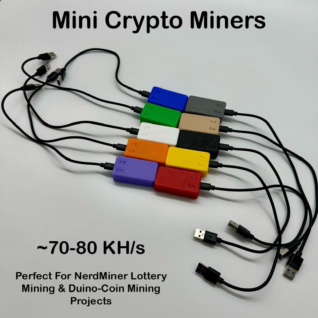 Mini Crypto Miner (NerdMiner & Duino-Coin Projects)