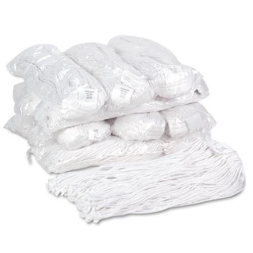 Boardwalk 220RCT Premium Cut-end Wet Mop Heads, Rayon, 20oz, White, 12/carton