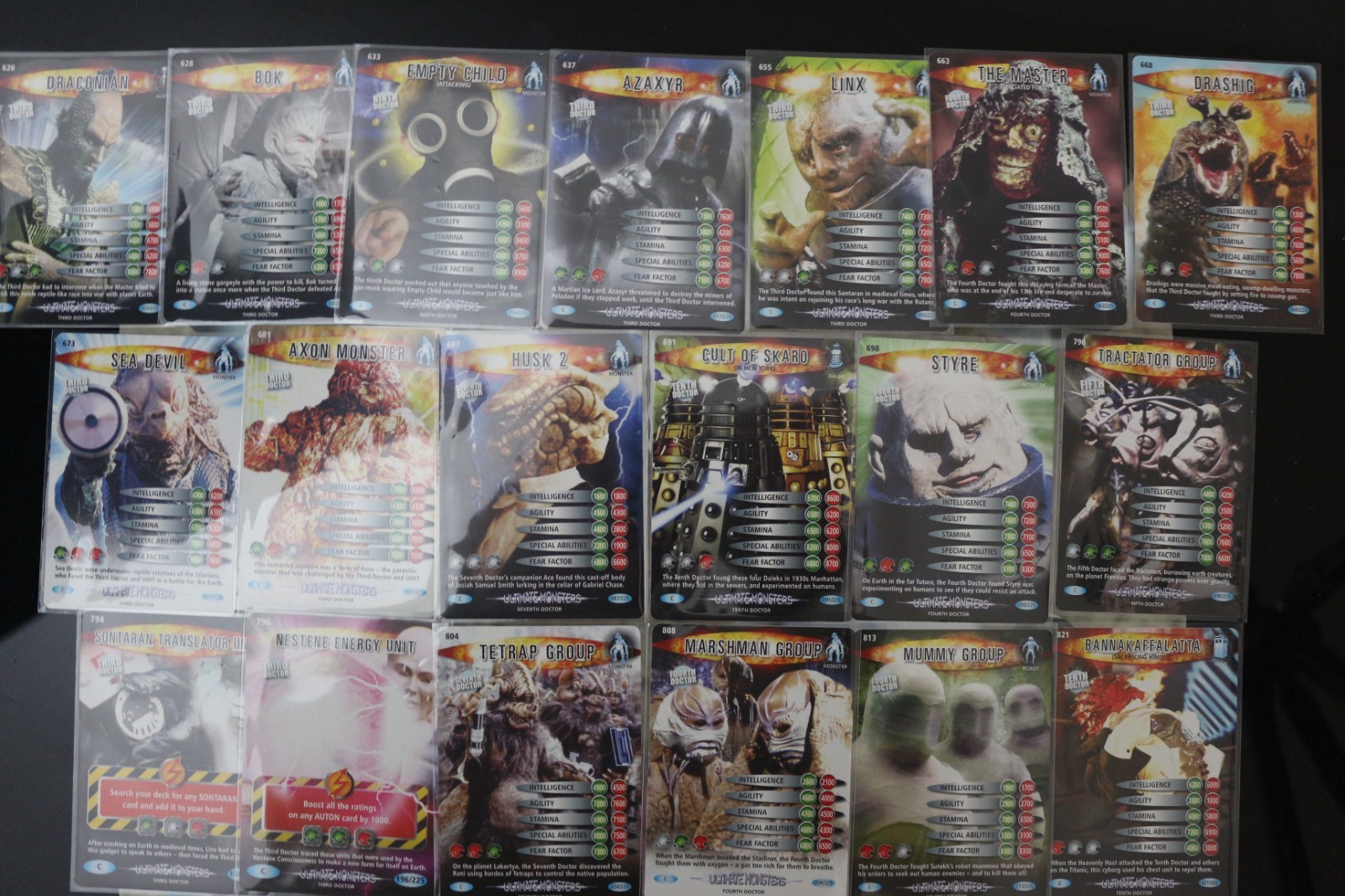 Doctor Who battles in Time Ultimate Monsters - Common cards