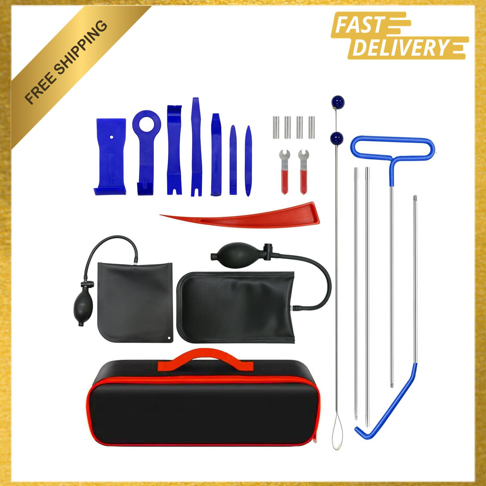 22-Piece Automotive Repair Kit for Vehicle Maintenance Trim Removal Disassembly
