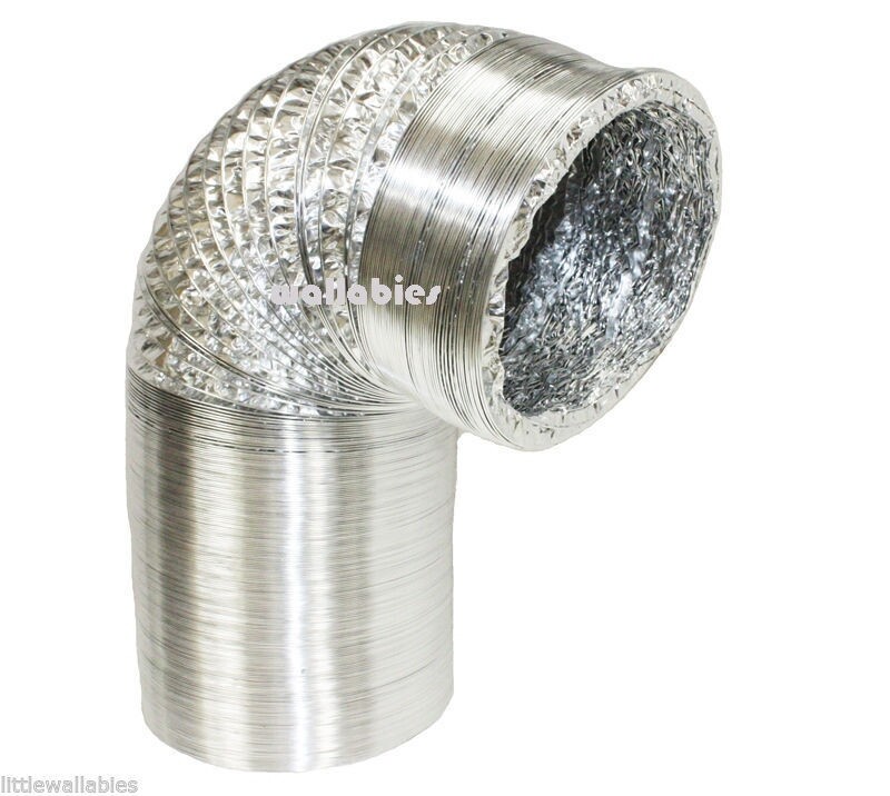 New 6" Inch x 33' Non Insulated Flexible Aluminum Air Ventilation Ducting