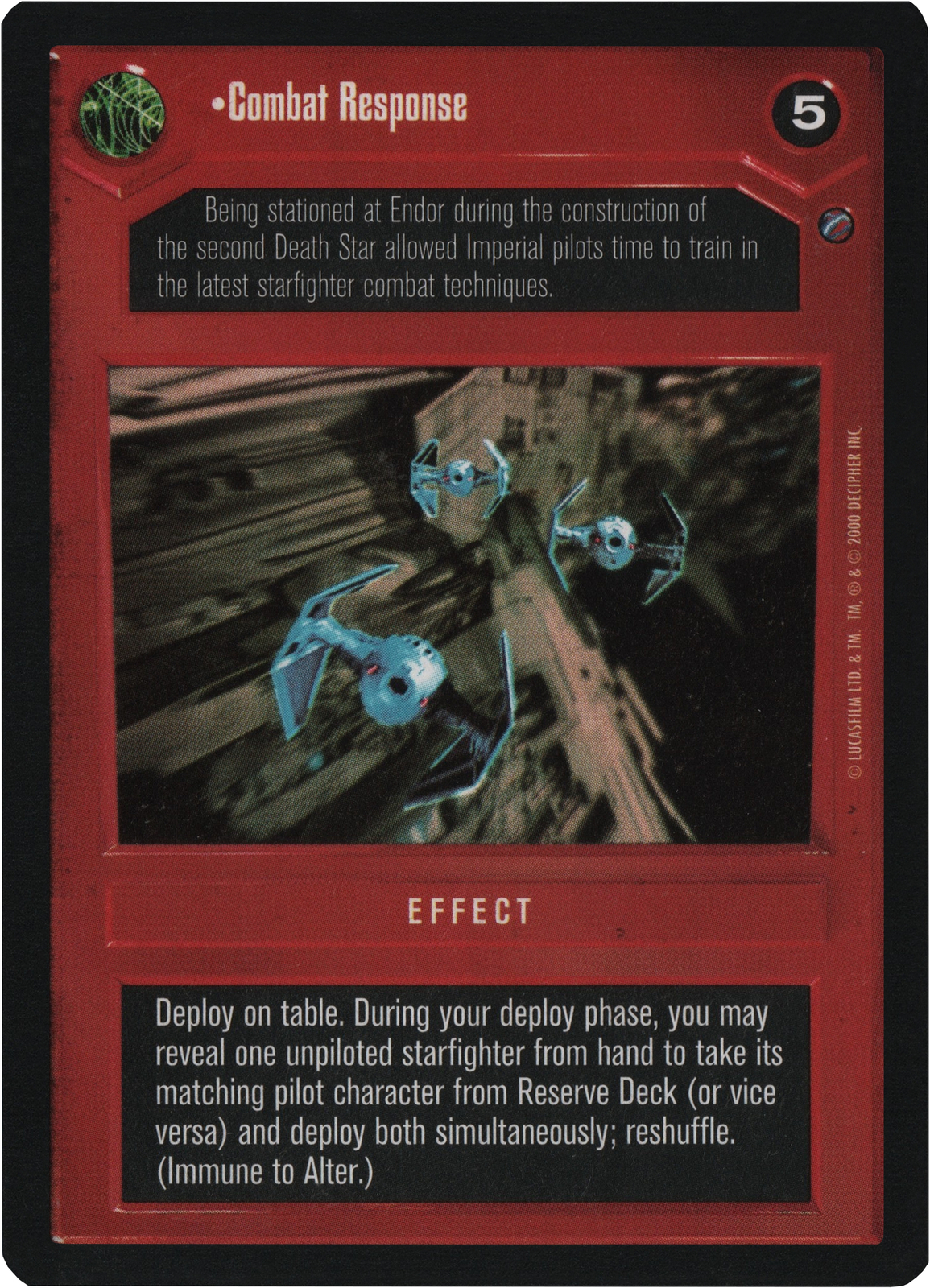Combat Response (Death Star II) | Decipher Star Wars CCG | NM/LP