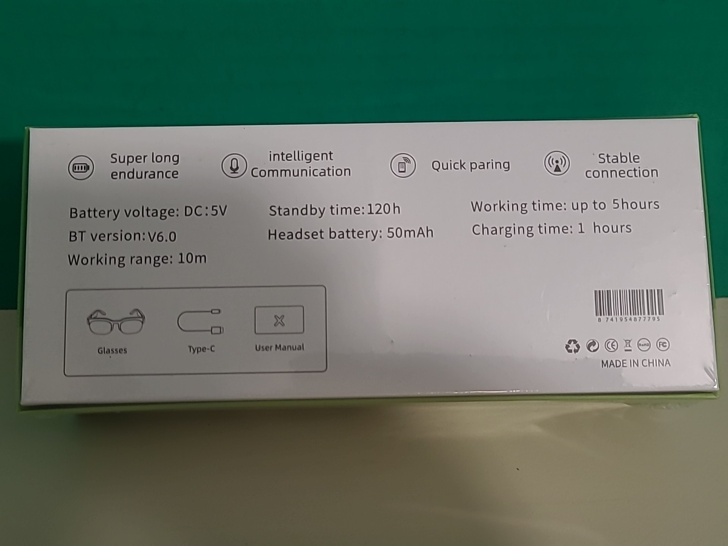 Wireless Smart Glasses AI XG89 With Built In Headphones Brand New Sealed