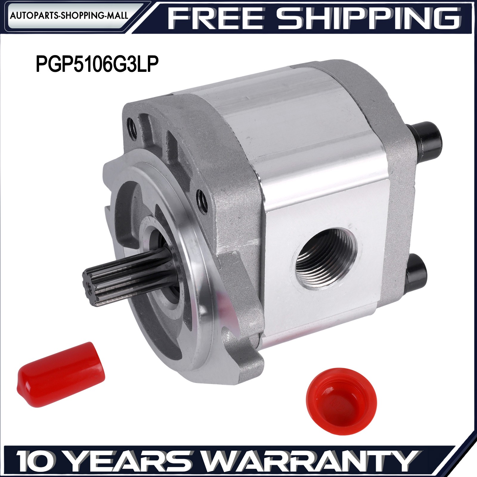 PGP5106G3LP Single Acting Hydraulic Gear Pump For AGT H12 Excavator 1 Ton NEW US