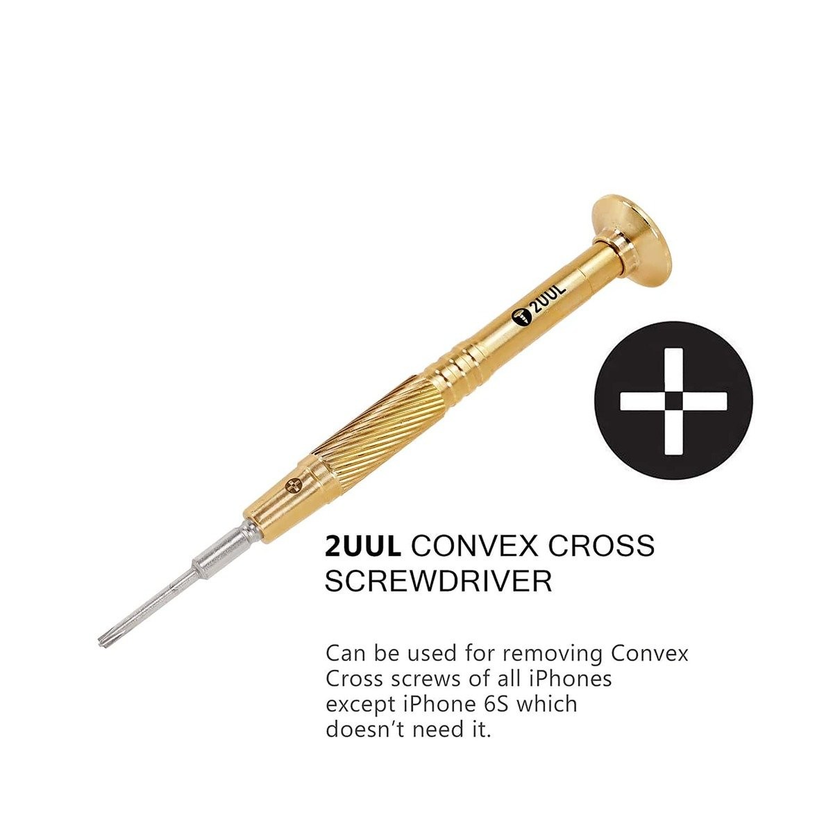 BST Brass Handle Heavy Weight Screwdriver for Phone Repair- 2.5mm Convex Cross