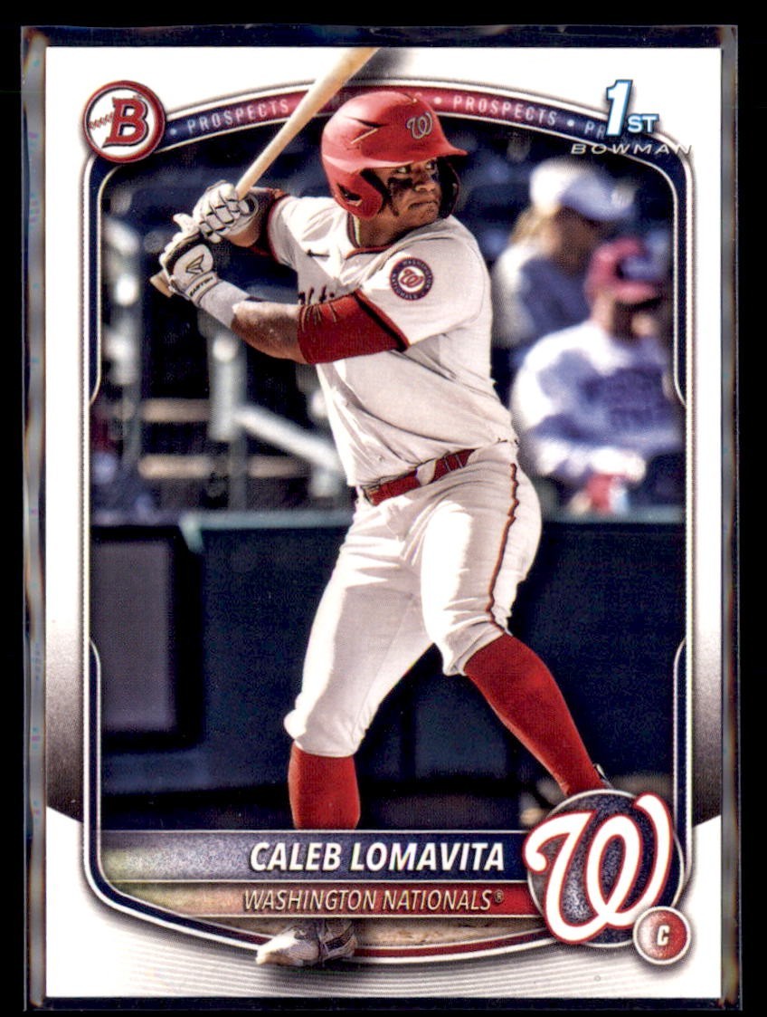 2025 Bowman Prospect Paper Caleb Lomavita Nationals #BP-120 5 Card Lot